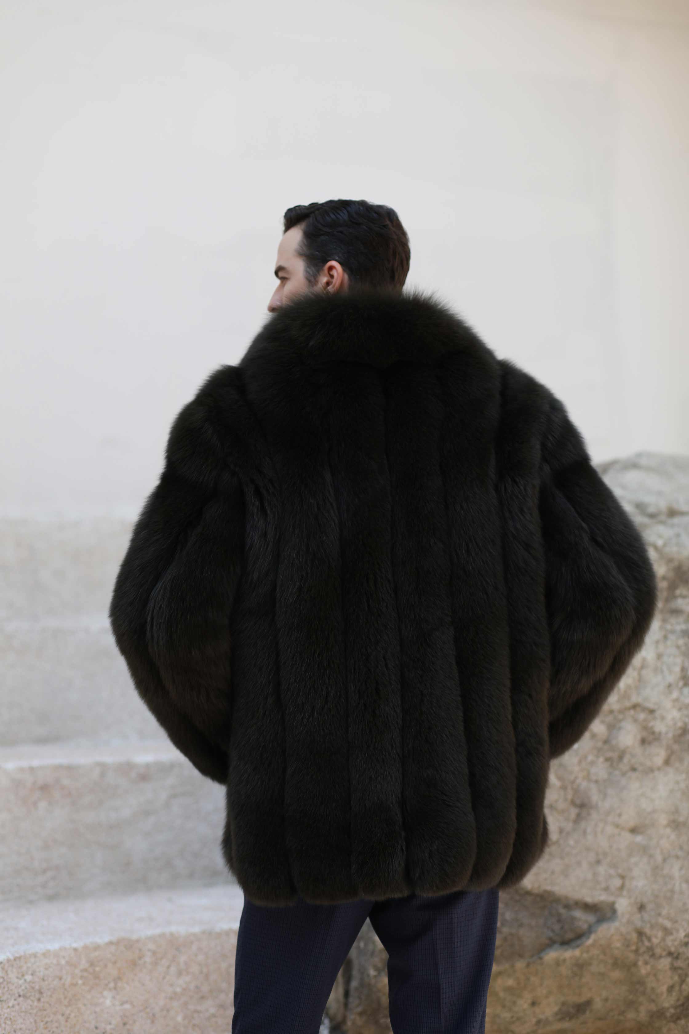 Winter And Spring Men's Luxury Fur Fox Fur Jacket