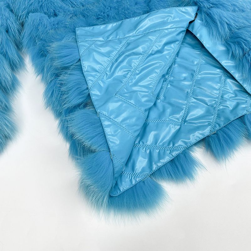 Winter Women Short Wear Two-Sided Real Fox Fur Coat