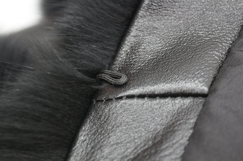 Women's Lapel Luxury Fox Jacket Full Fur Solid Color Short Style