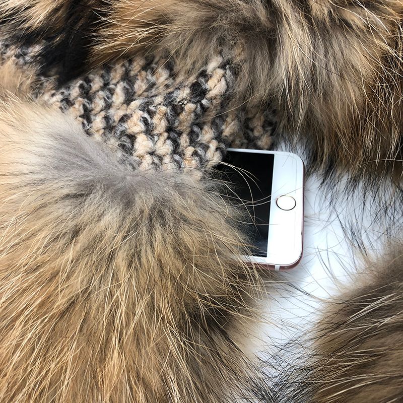 Factory Wholesale Real Fur Coats Luxury Women's Winter Raccoon Fur Clothing