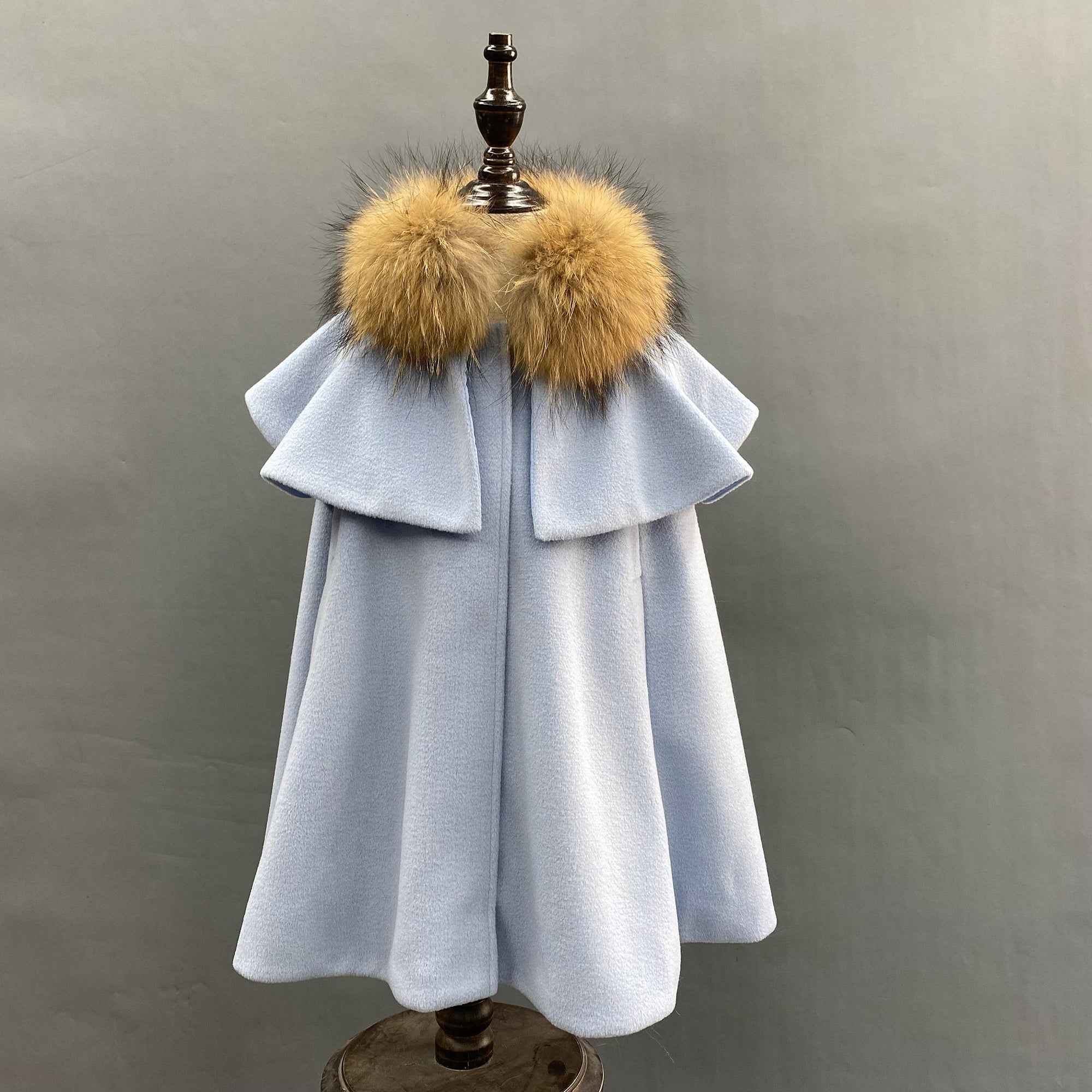 Lotus Edge Raccoon Fur Kids Cape