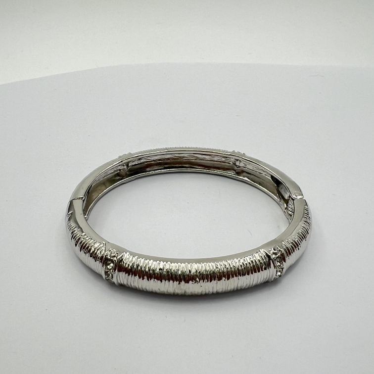 Minimalist High-End Silver Threaded Sparkling Diamond Bracelet Versatile Thin Bracelet F Bracelet-perimeter 21cm