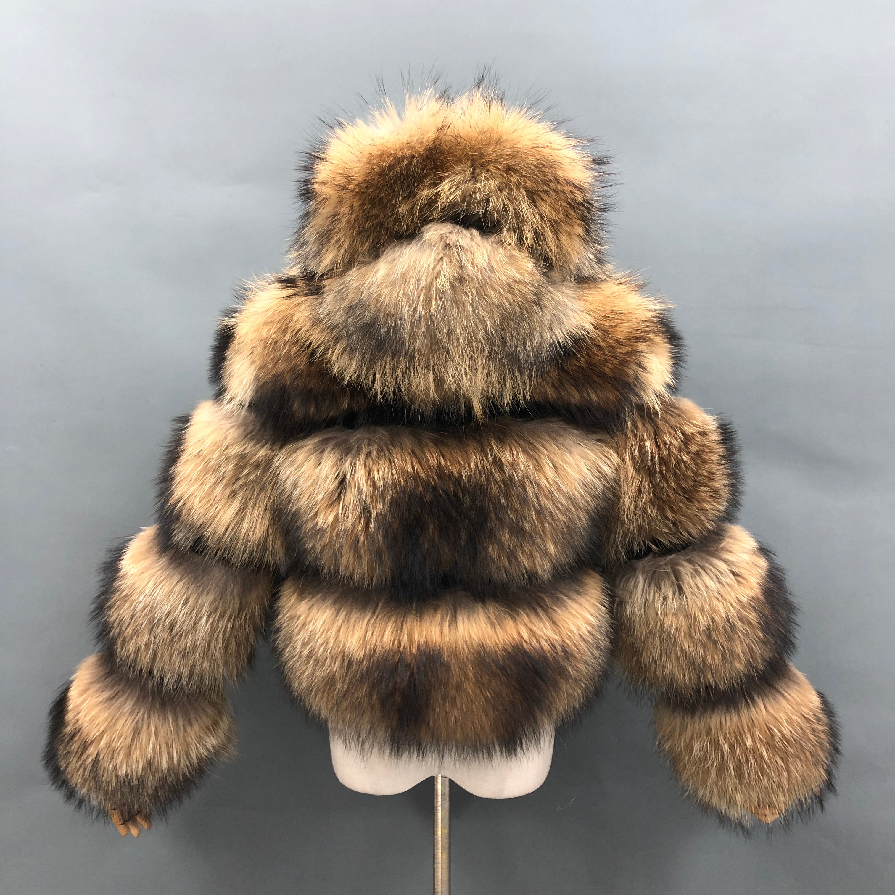 Women's Luxury Raccoon Fur Hooded Jacket - Must-Have for Fur Enthusiasts Winter Fashion Outerwear