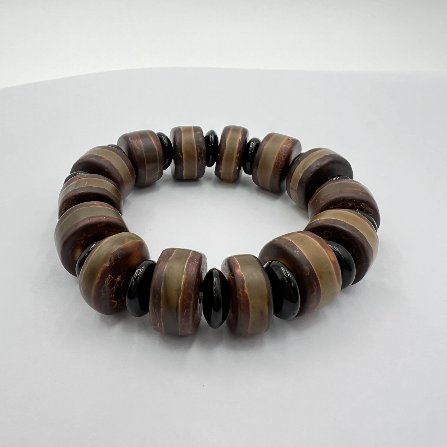 Tibetan Agate Tianzhu Bracelet Ethnic Style Prayer Beads Accessory F