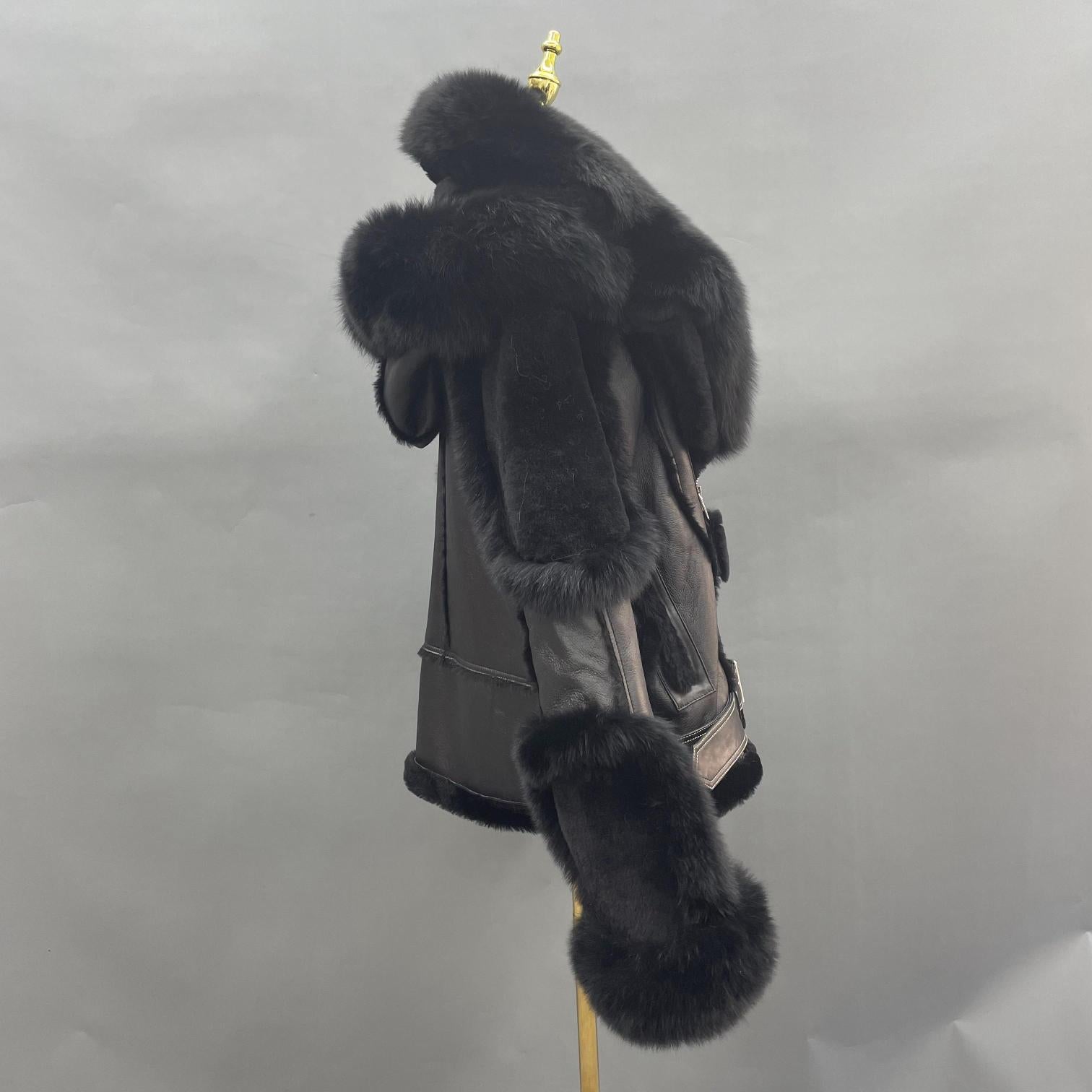 Men's Popular Motorcycle Style Fur Coat With Detachable Collar