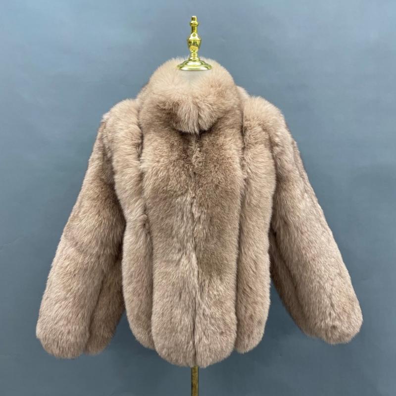 Fashion Trend Warm Fox Fur Women's Coat In Winter