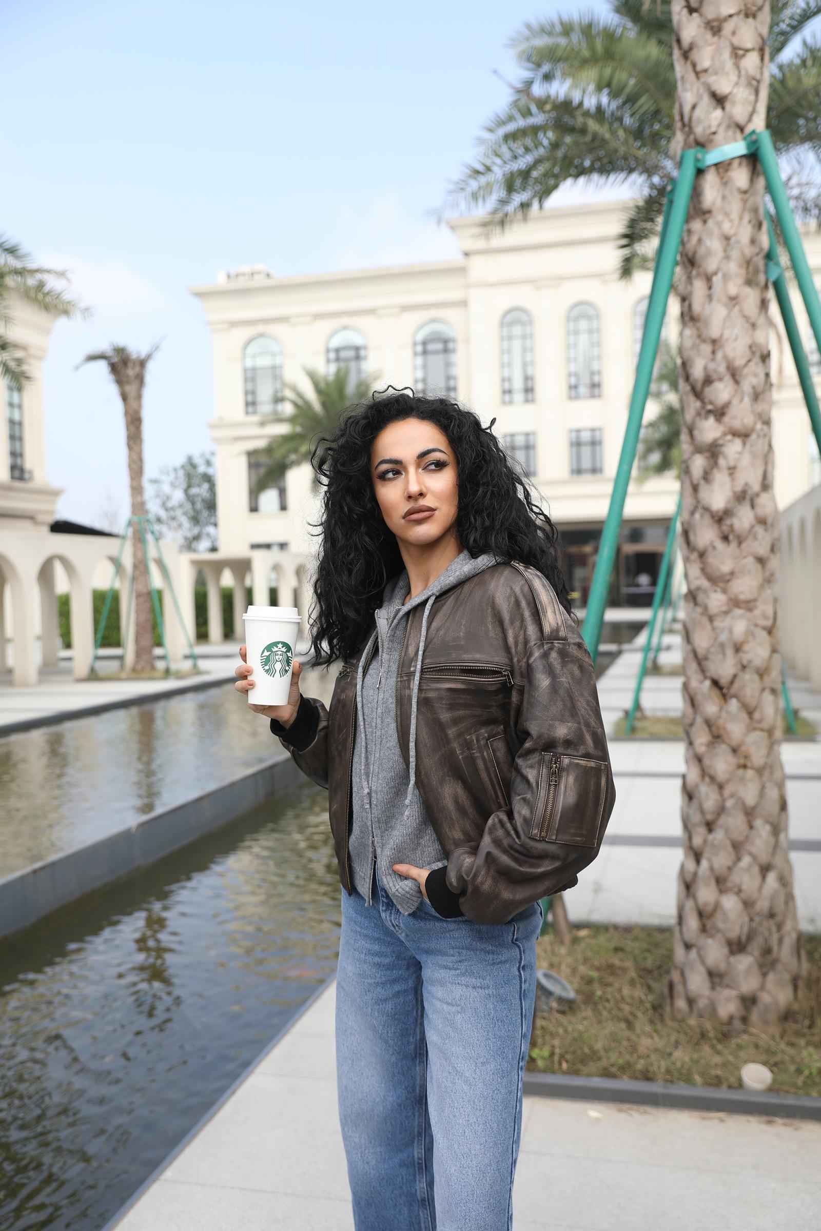 Leather Baseball Jacket Fashion Casual Jacket for Men and Women