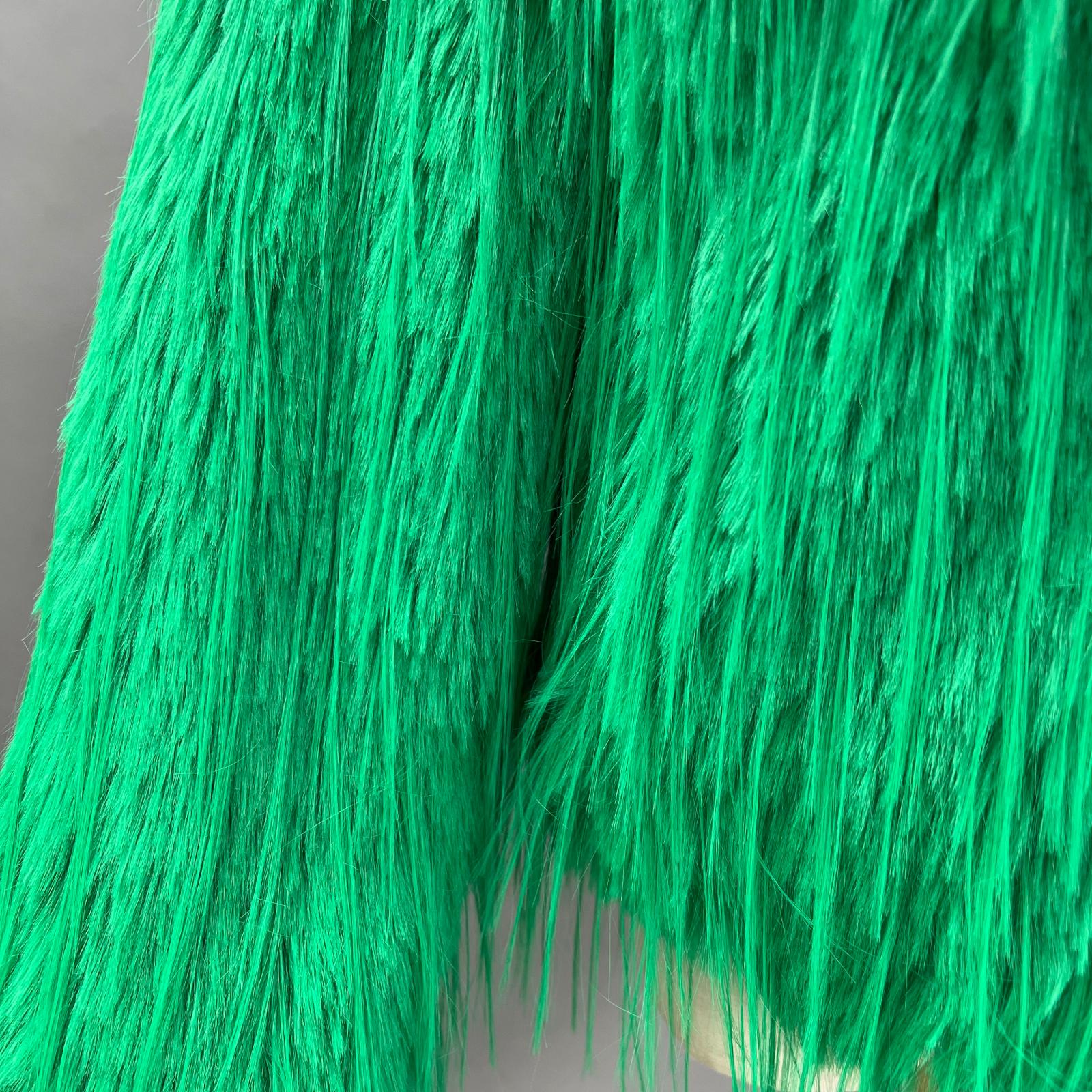 Eco Friendly Faux Fur Jacket Women's Chic Shawl Collar Tassel Faux Fur Outerwear Coat