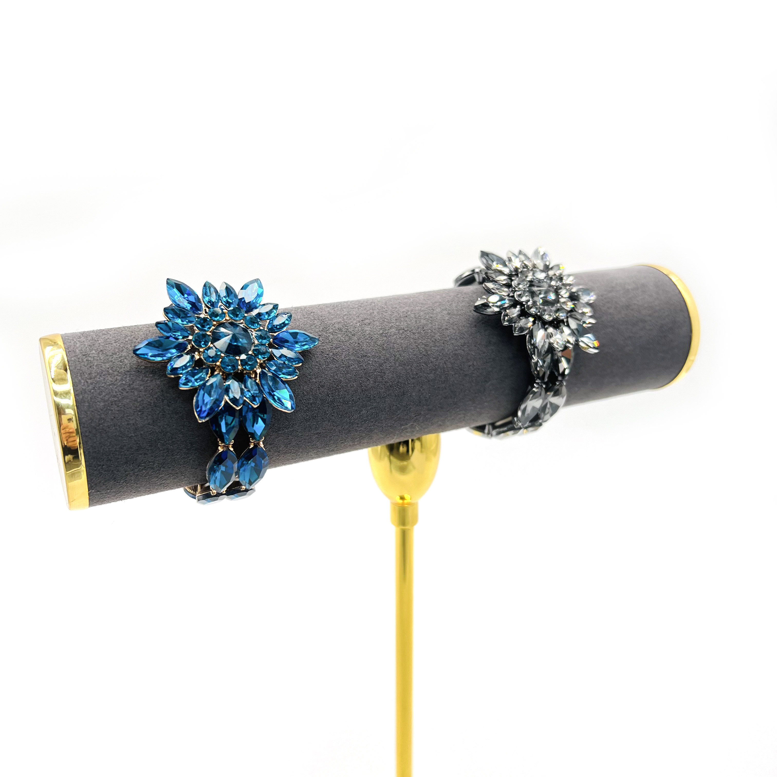 Petal Water Crystal Trendy Bangle Vintage Fashion Bracelet