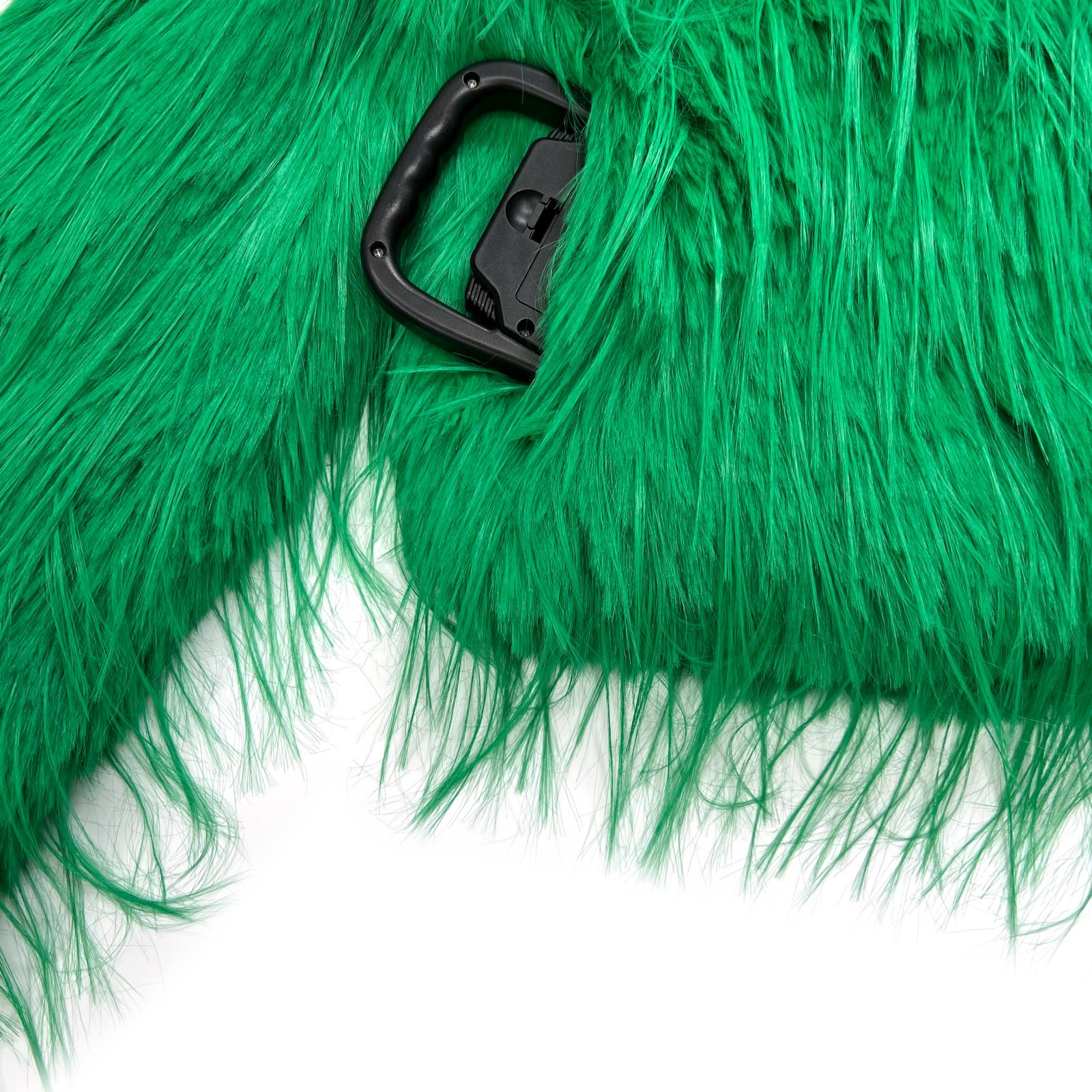 Eco Friendly Faux Fur Jacket Women's Chic Shawl Collar Tassel Faux Fur Outerwear Coat