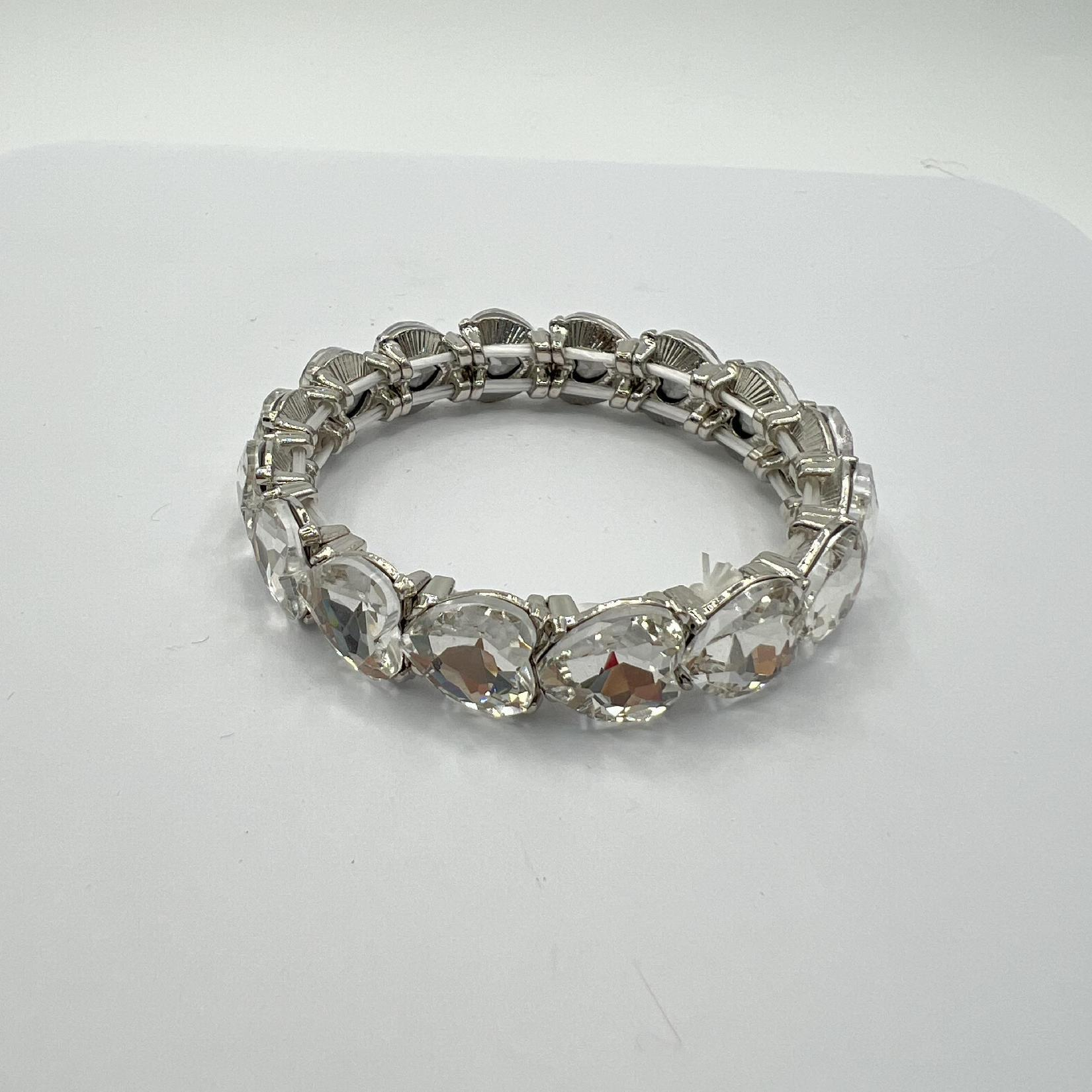 Niche Light Luxury Elegance Bracelet with Sparkling Water Crystal Embellishment F Bracelet-perimeter 21cm