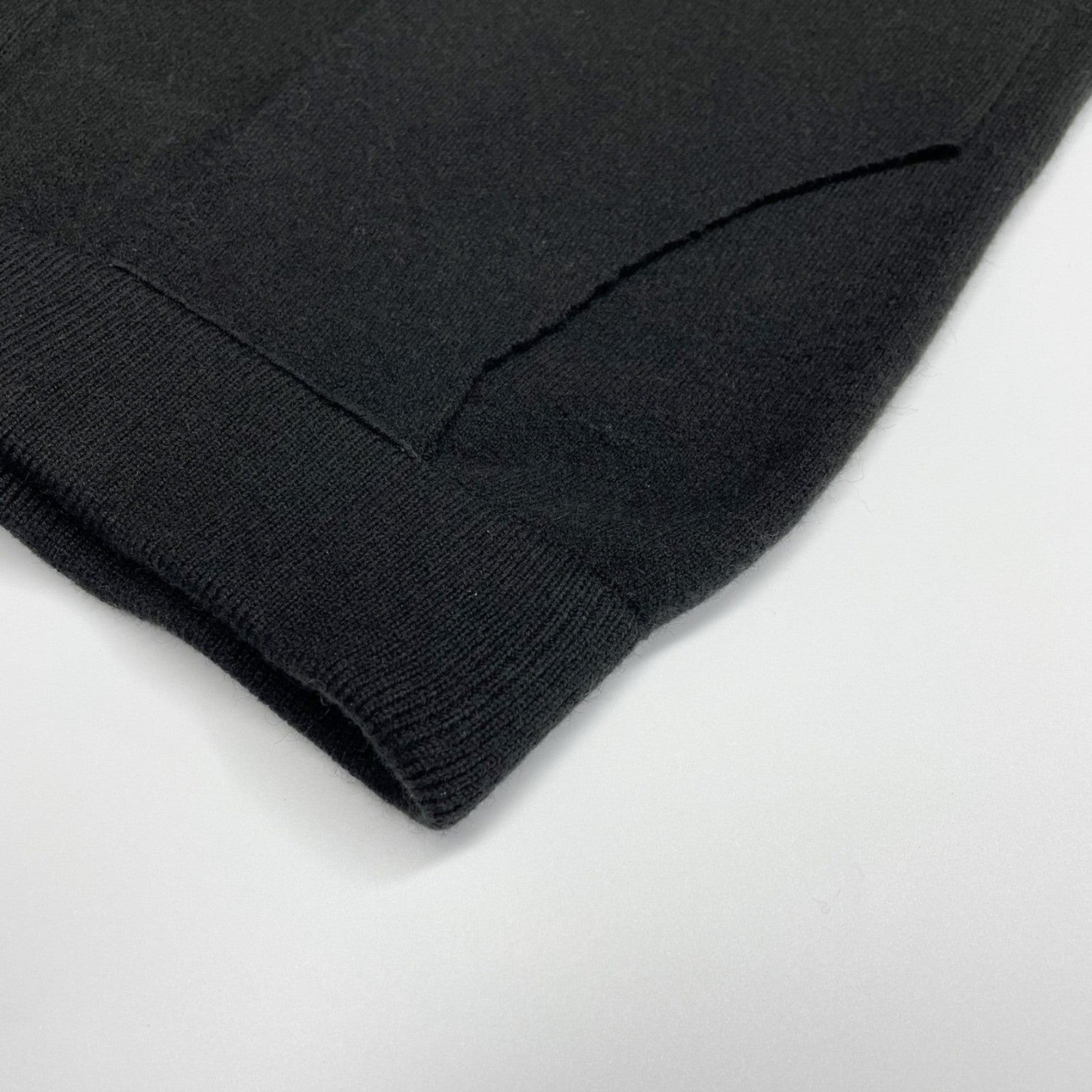 Knitted Sweater Suit With Fox Fur Collar