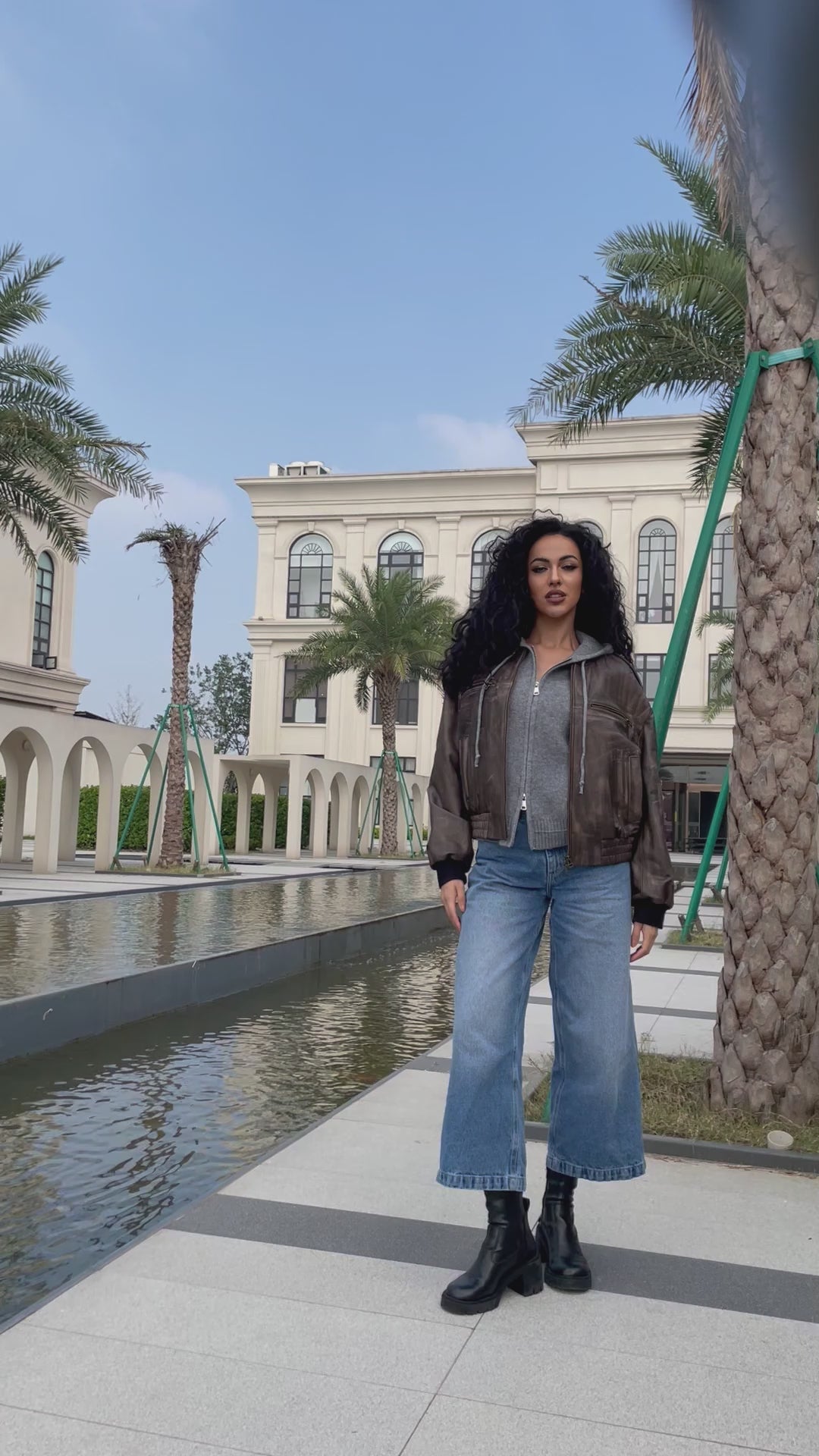 Leather Baseball Jacket Fashion Casual Jacket for Men and Women