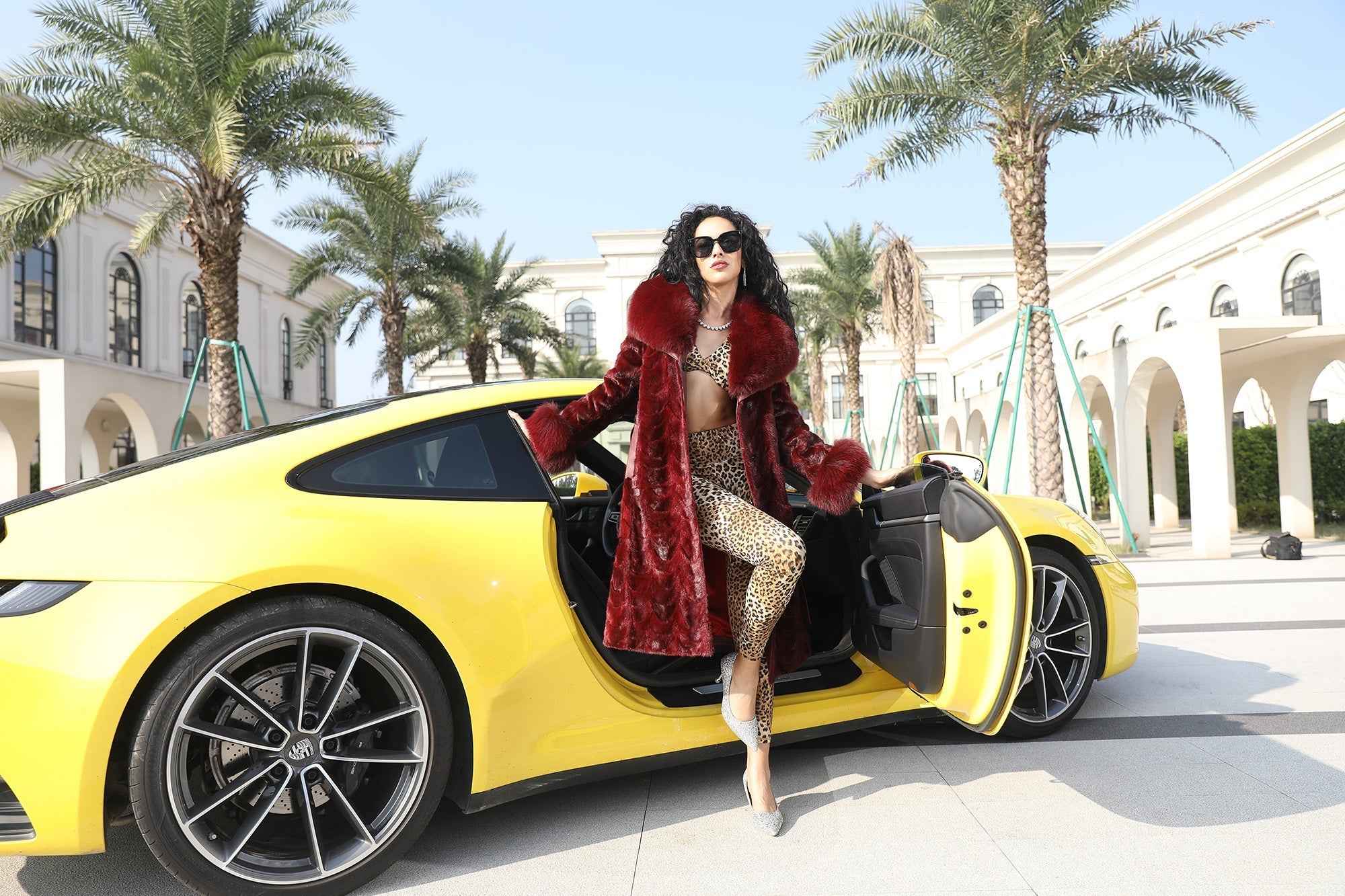 Luxury in Motion – The Fox Fur &amp; Mink Patchwork Coat 🐾✨ - Janefur