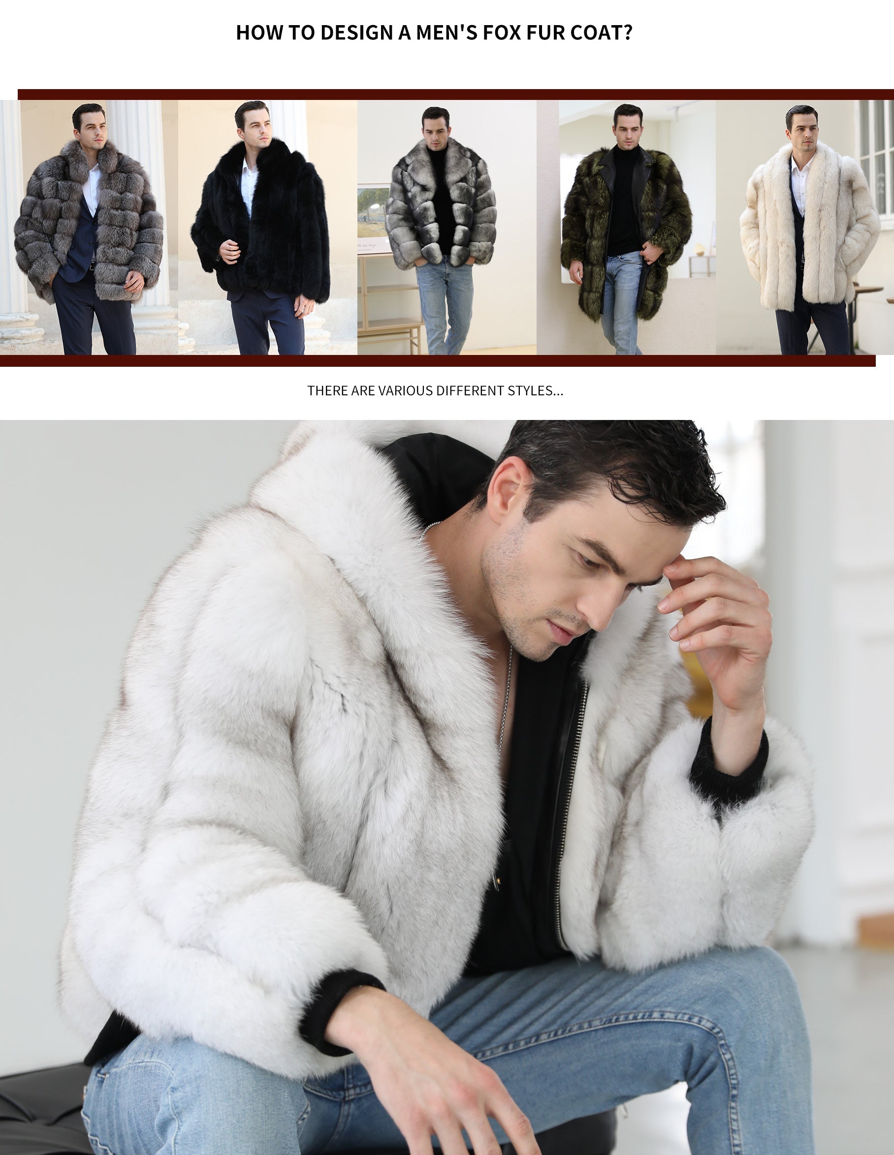 How to Style a Colorblock Fox Fur Coat for Men: 5 Looks for Every Occasion