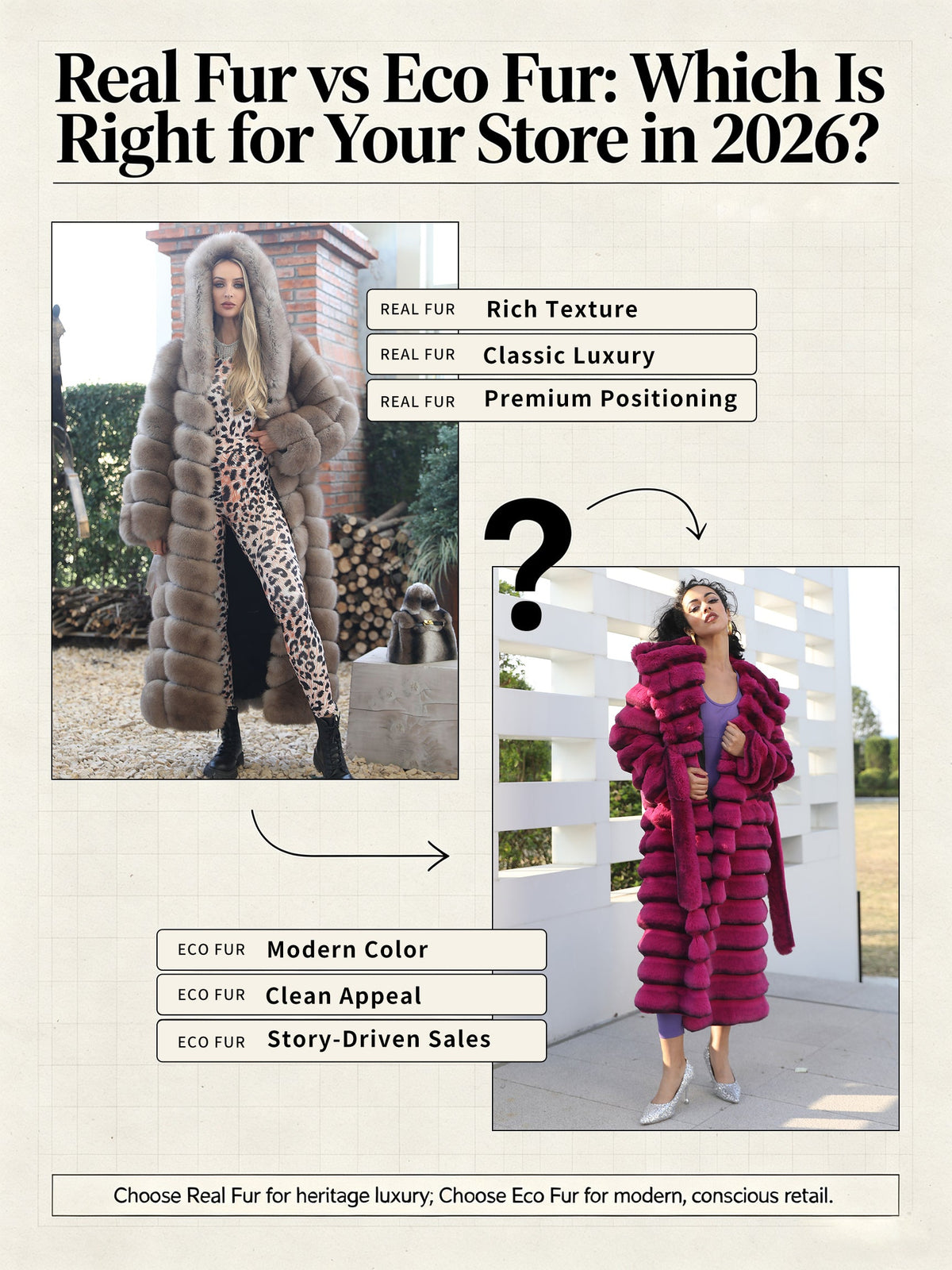 Real Fur vs Eco Fur: Which Is Right for Your Store in 2026?