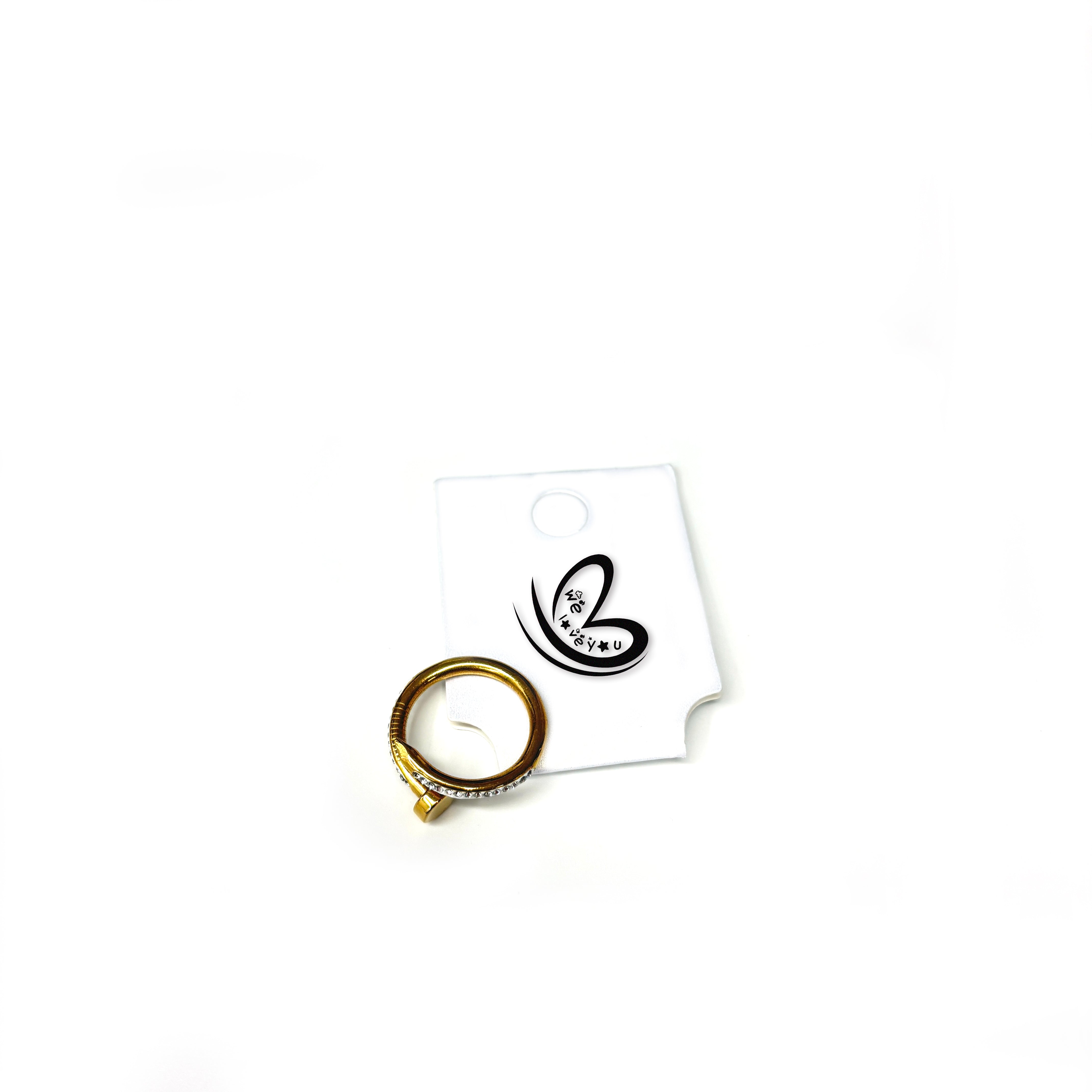 Fashion New Nail Ring Couple Ring - Janefur