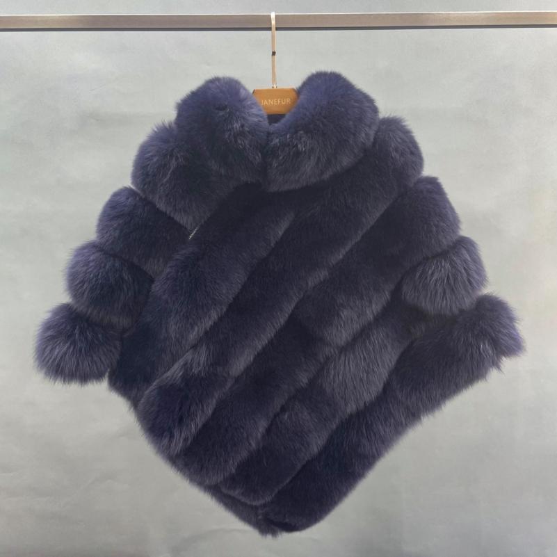 Real Fox Fur Women's Fashion Shawl - Janefur