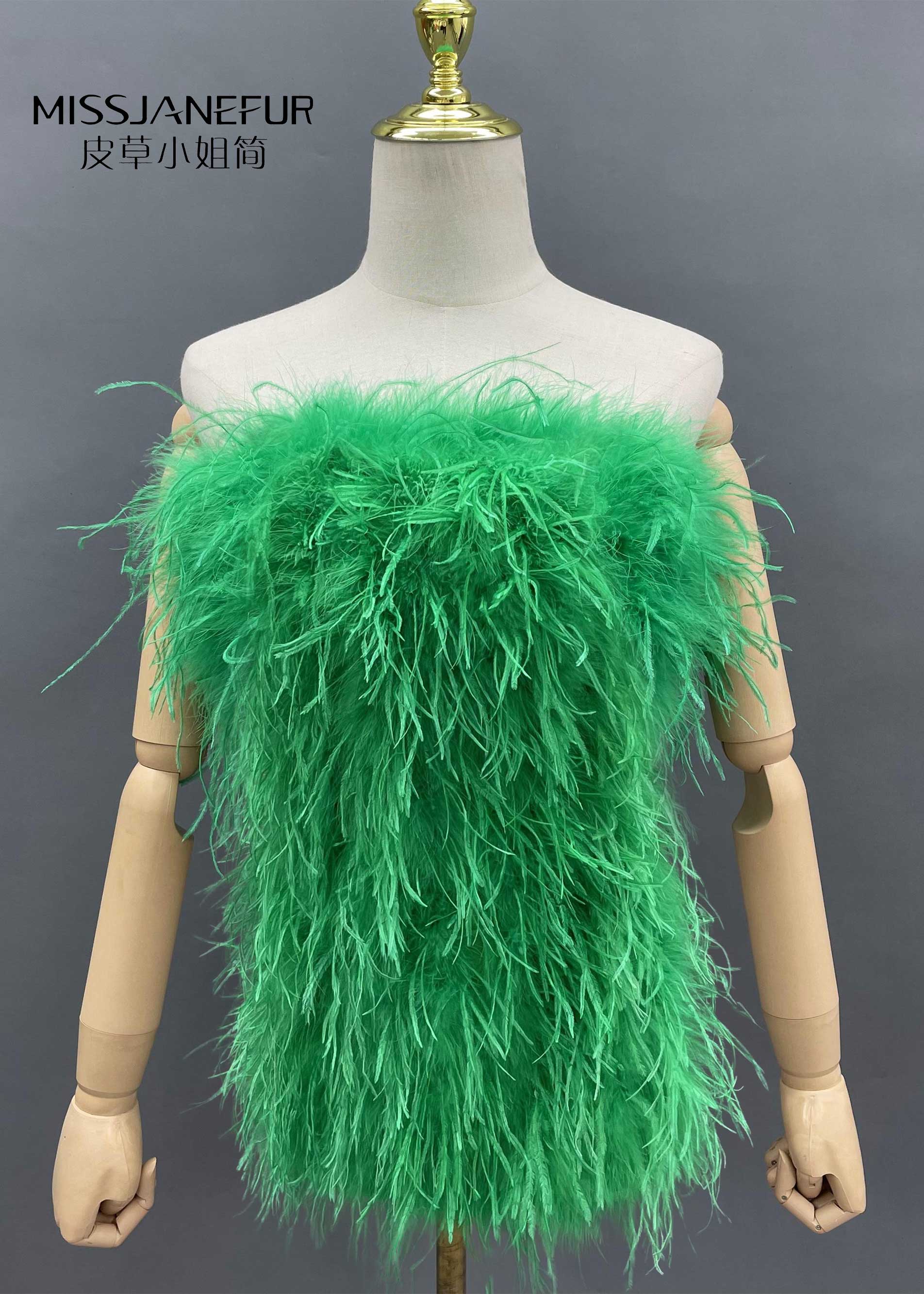 Missjanefur PartyBanquet Ostrich Fur Skirt - Janefur