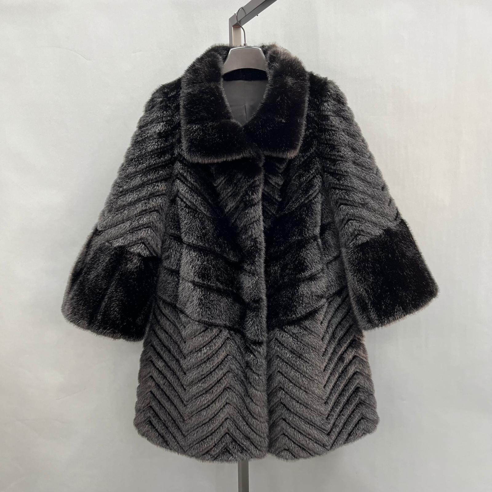 Women's Chic Stand-up Collar Casual Faux Mink Eco Fur - Janefur