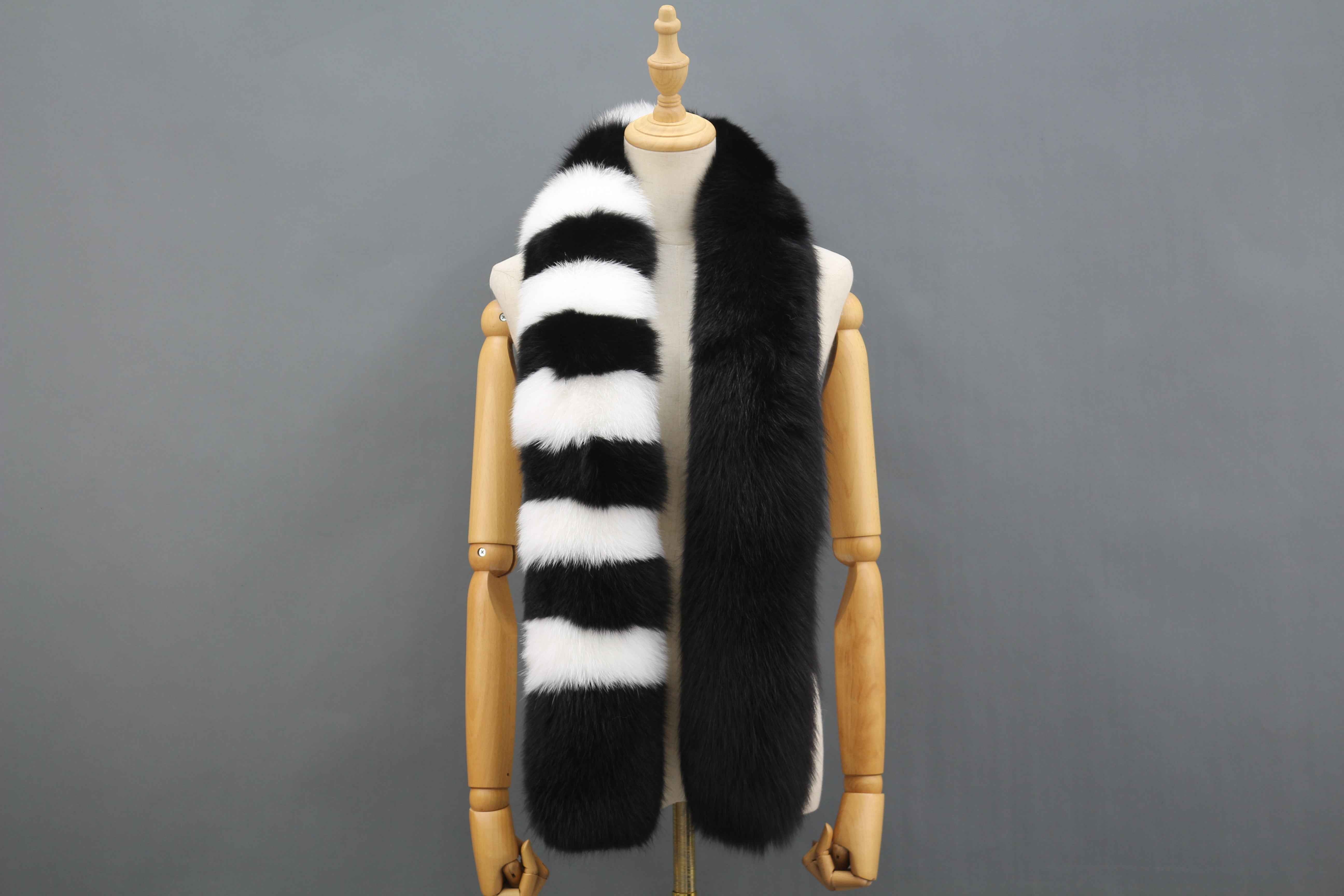 Women's Luxurious Fox Fur Scarf - Winter Fashion Accessory 2 F