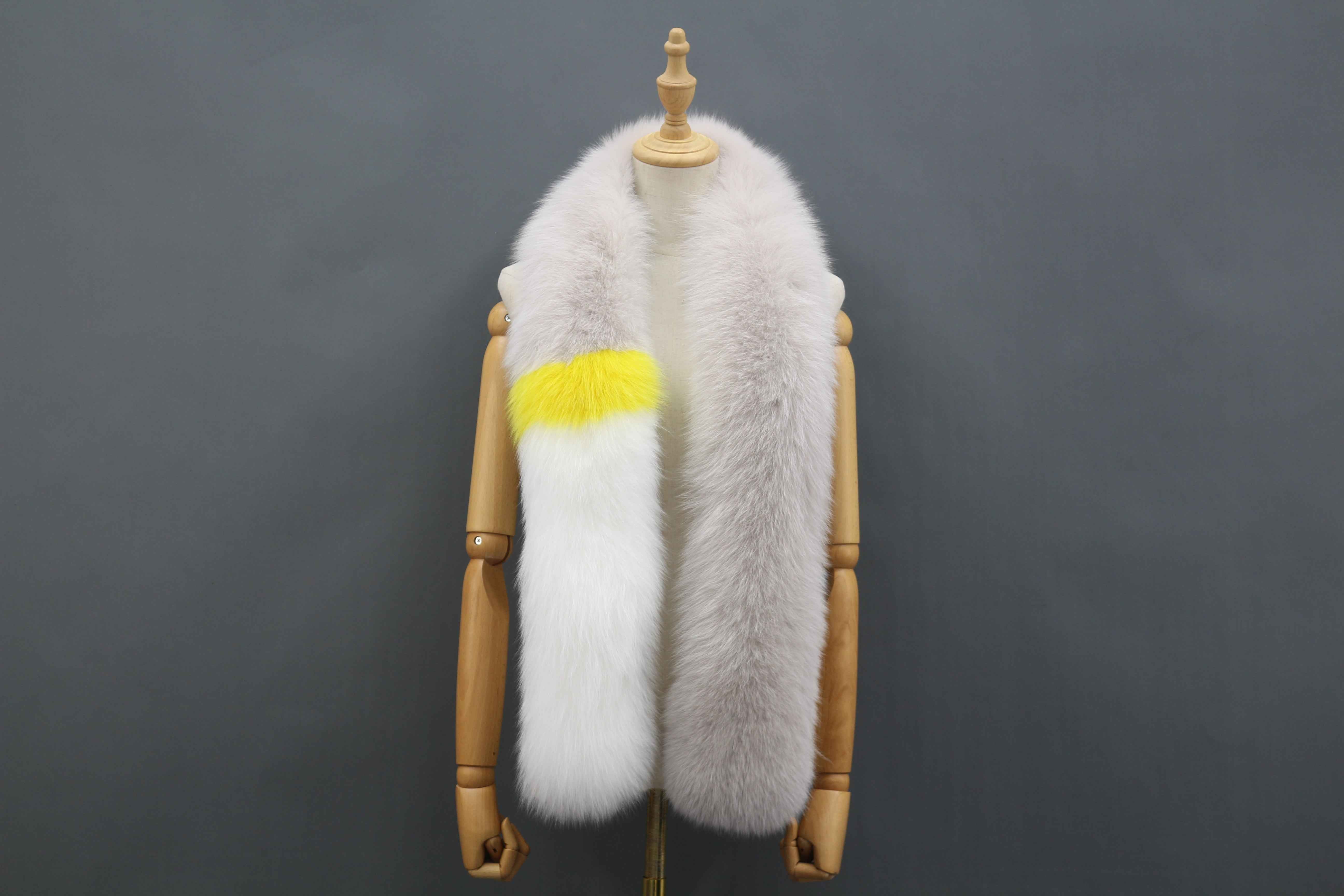 Women's Luxurious Fox Fur Scarf - Winter Fashion Accessory 12 F
