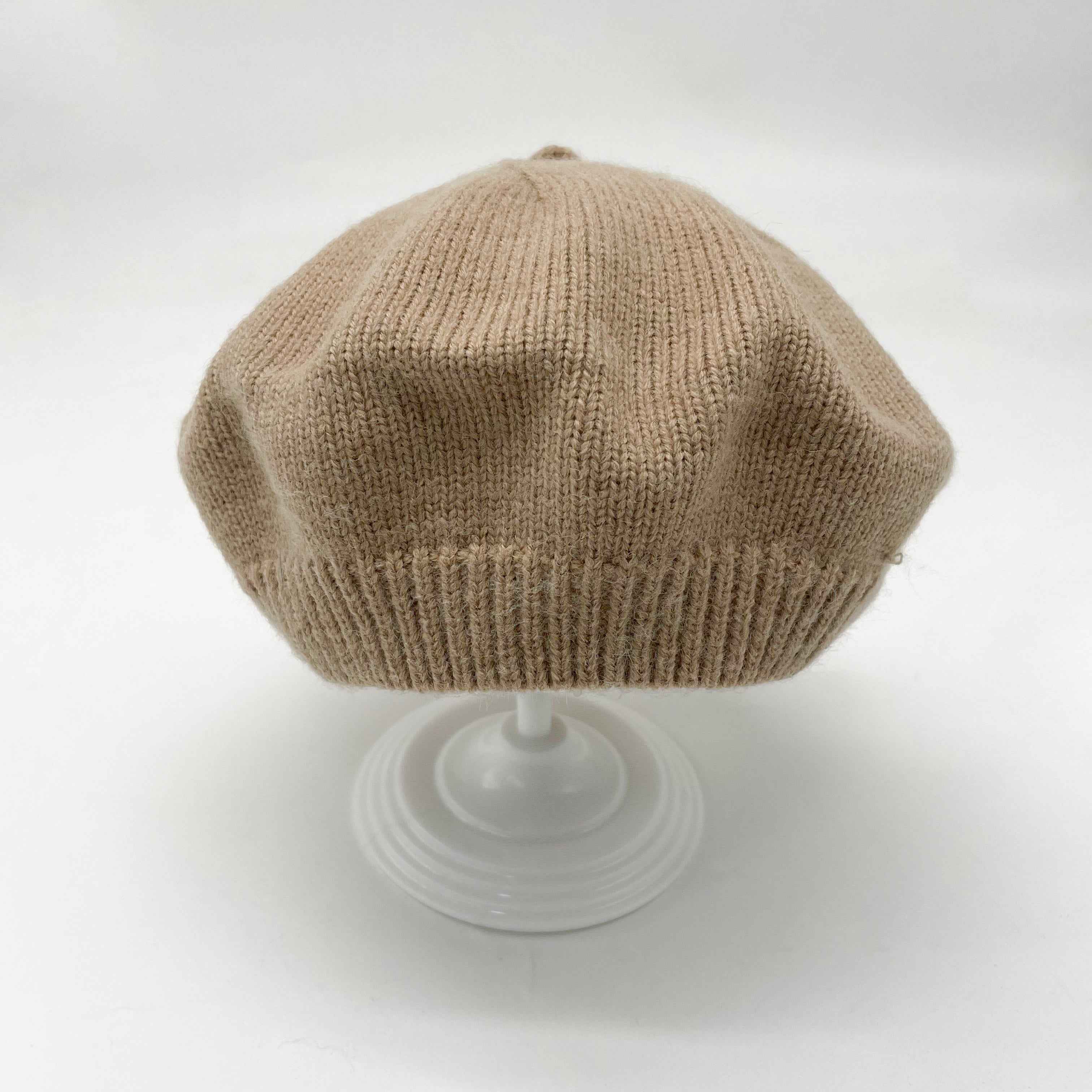 Kids' Knit Beret Hat in Rust Orange – Soft & Warm Winter Cap for Toddlers, Stylish & Cozy 5#Light Khaki Child