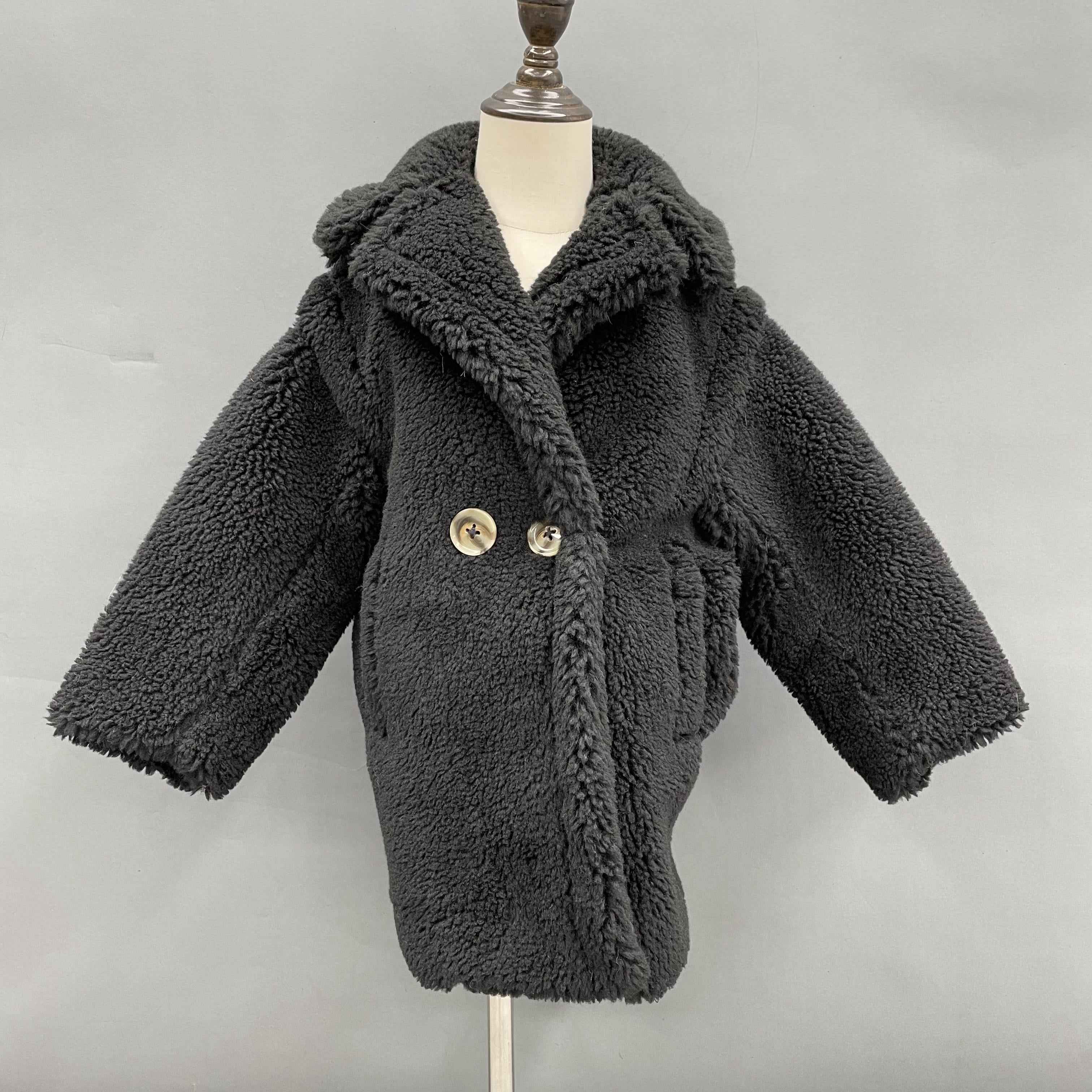 Teddy Bear Shearling Kids Jackets Spring Sheep Fur coat