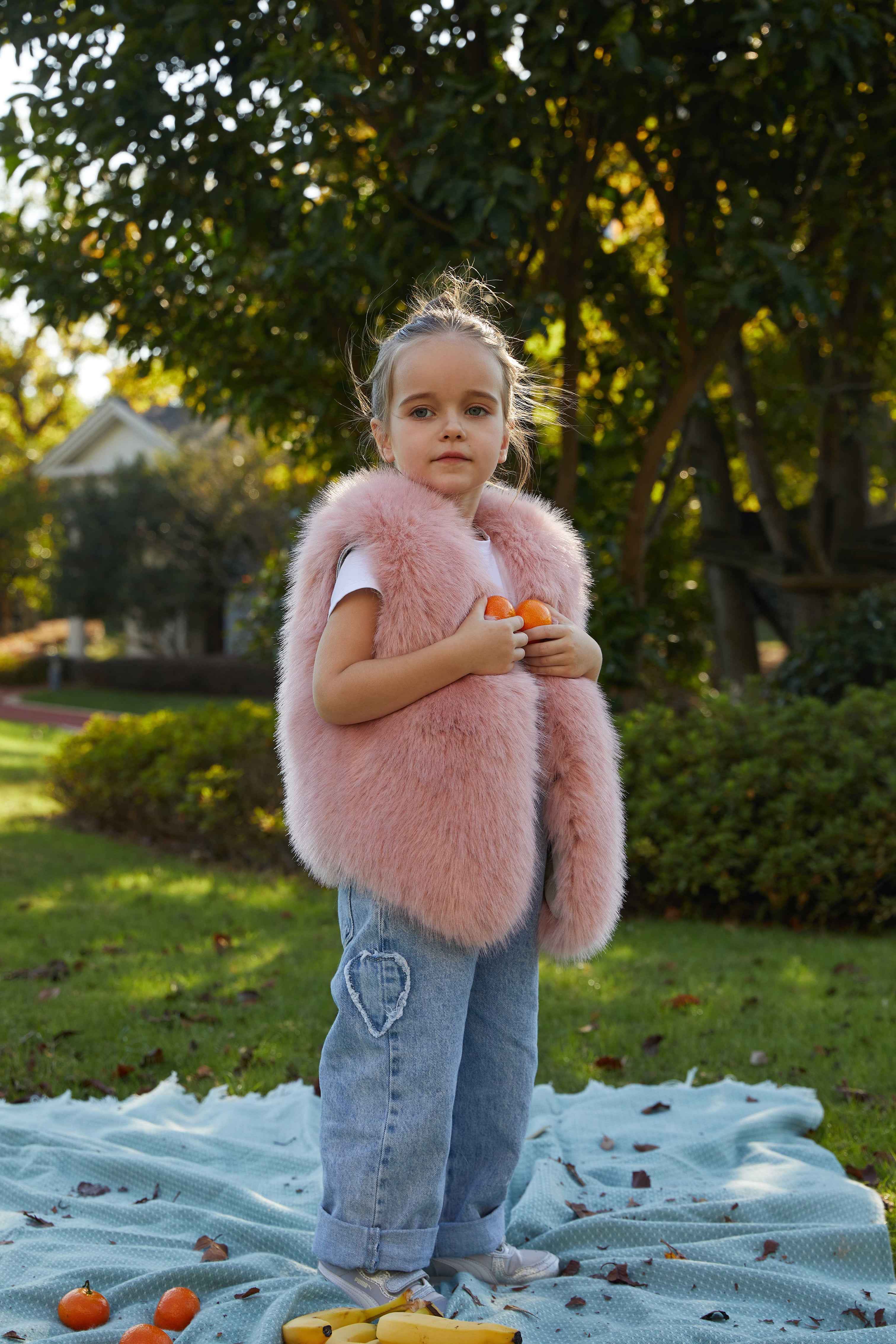 Baby Autumn Winter Vest Waistcoat Children Fur Vest Boys Girls Kids Faux Fur Vest