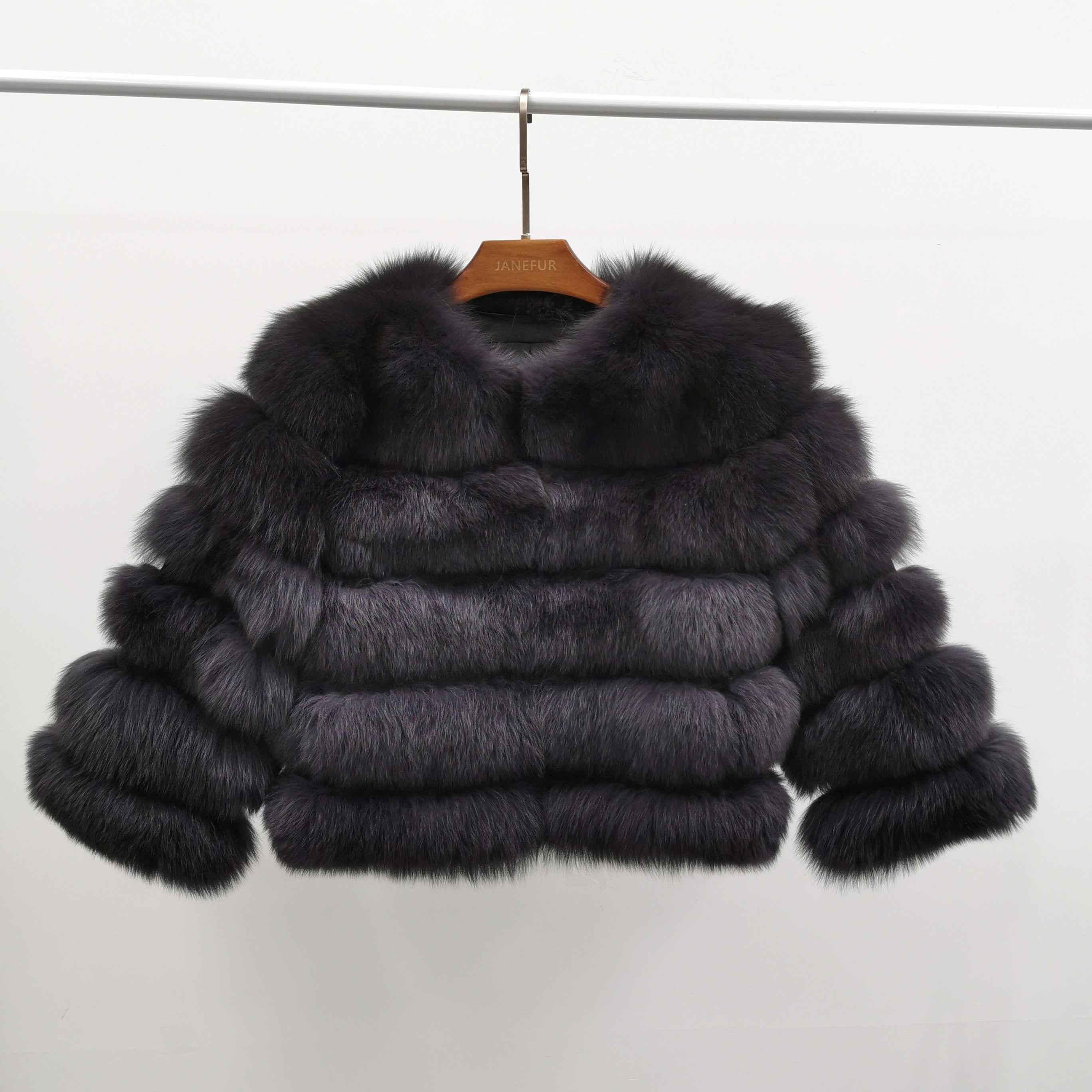 Women's Winter Five Sections Basic Fox Fur Coat