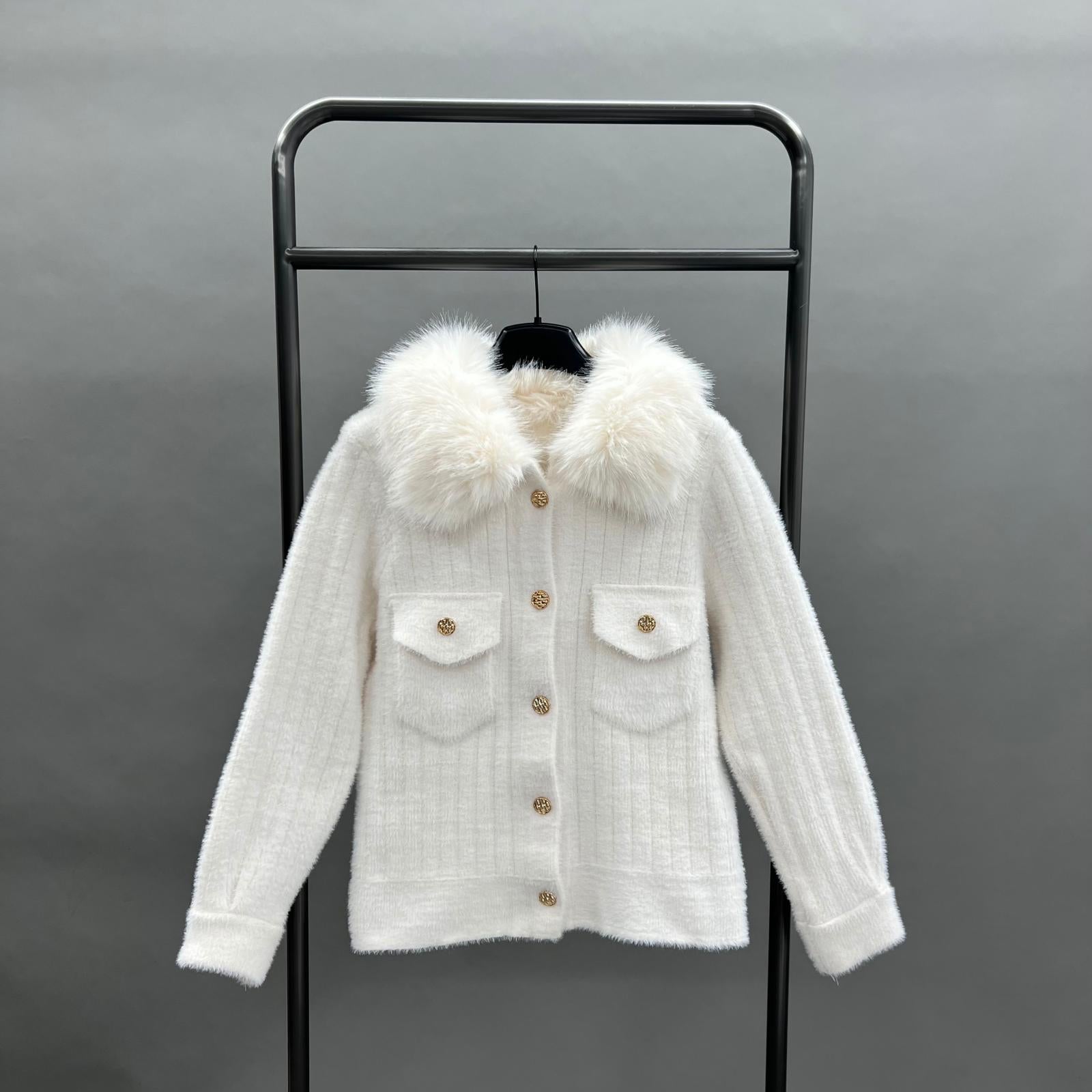 Knitted Hooded Pullover Sweatshirt Women's Trendy Sweater - Janefur
