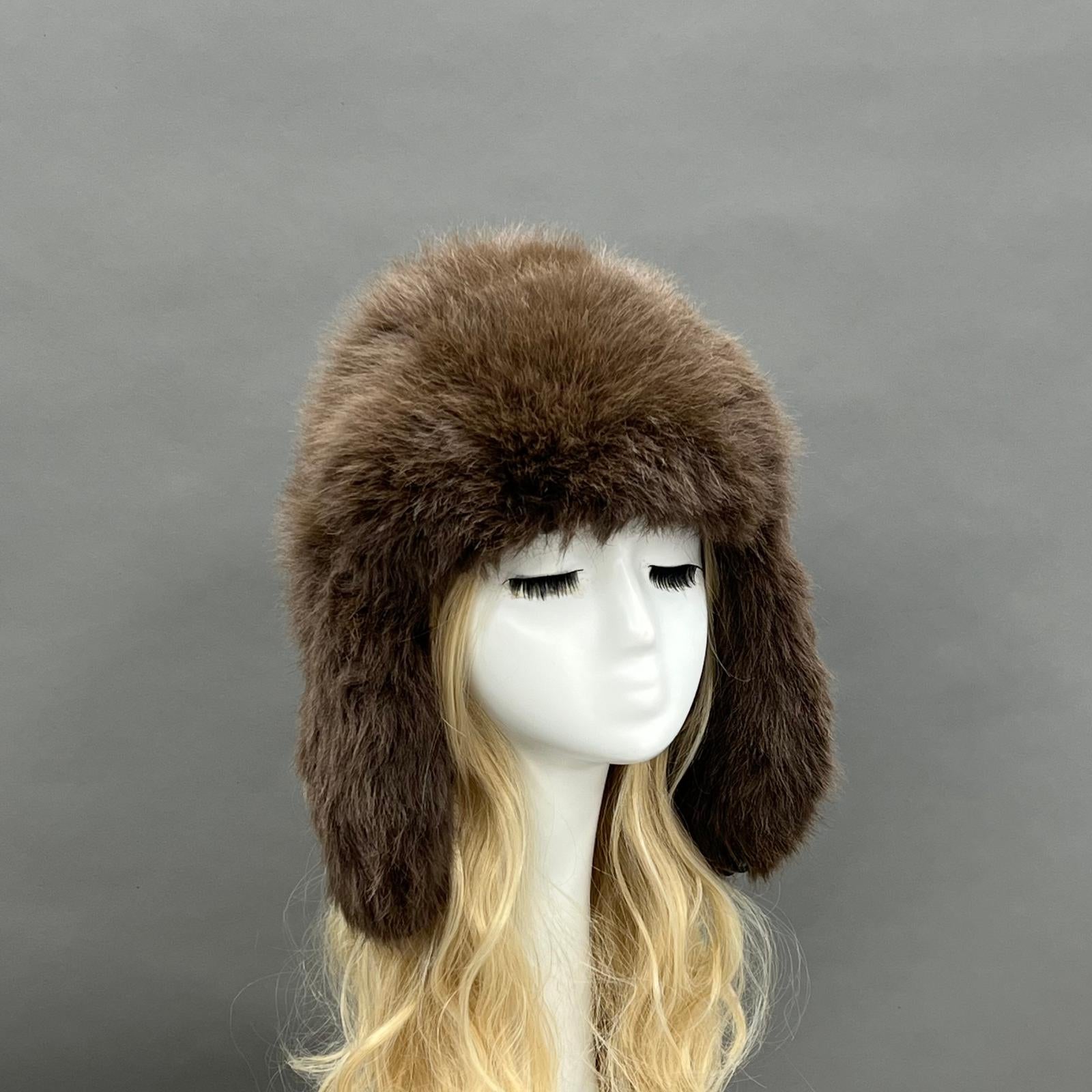Eco-Friendly Fur Ushanka Trendy Warm and Windproof Hat - Janefur