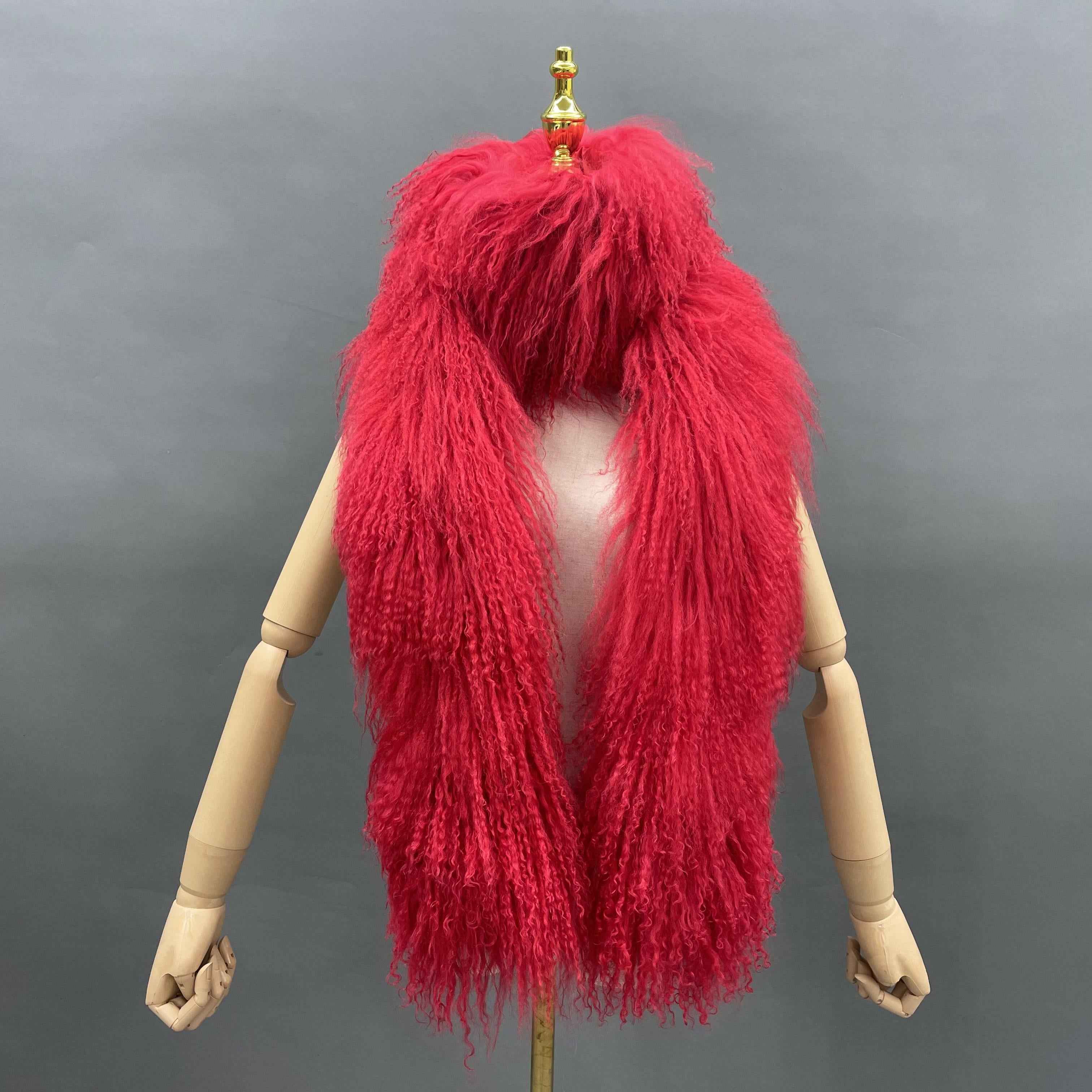 Women's Luxurious Tibetan Lamb Wool Scarf - Winter Fashion Accessory