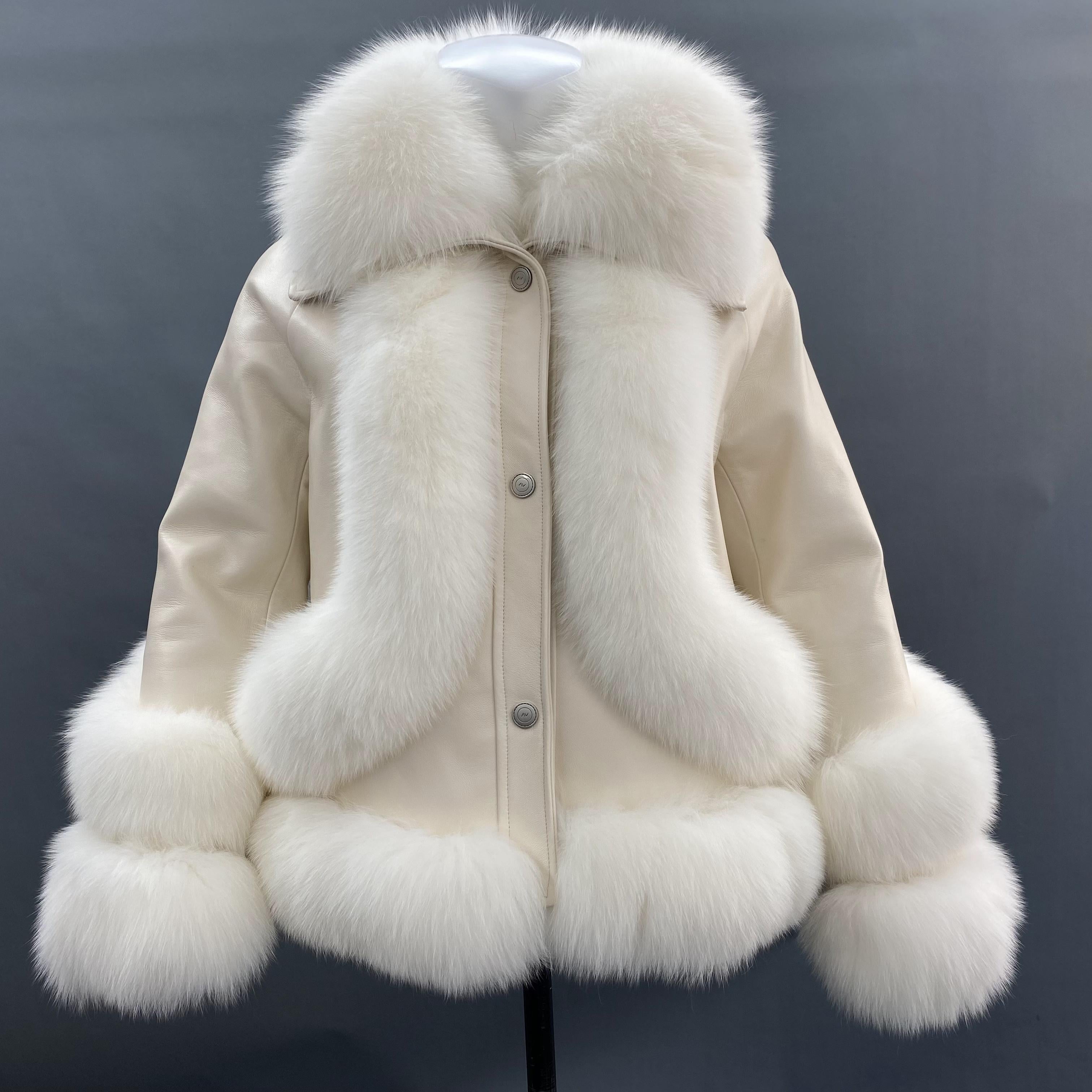 Women's Fox Fur Lapel Down Inner Jacket - Janefur