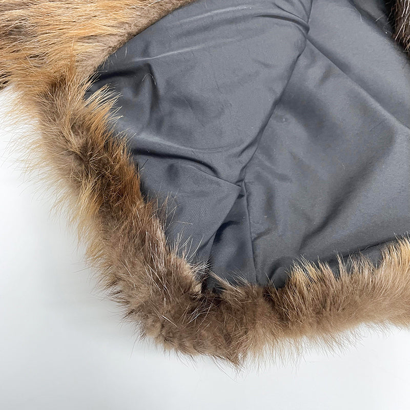 Warm Winter New Men's Long Sleeve Suit Collar Beaver Fur Coat - Janefur