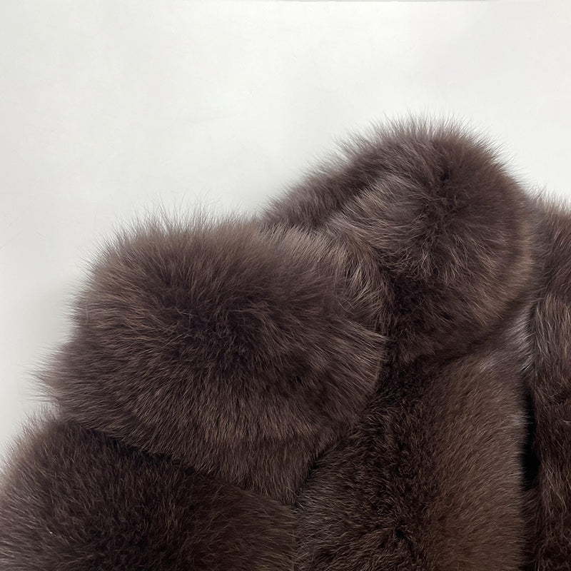 Real Fox Fur Women's Fashion Shawl - Janefur