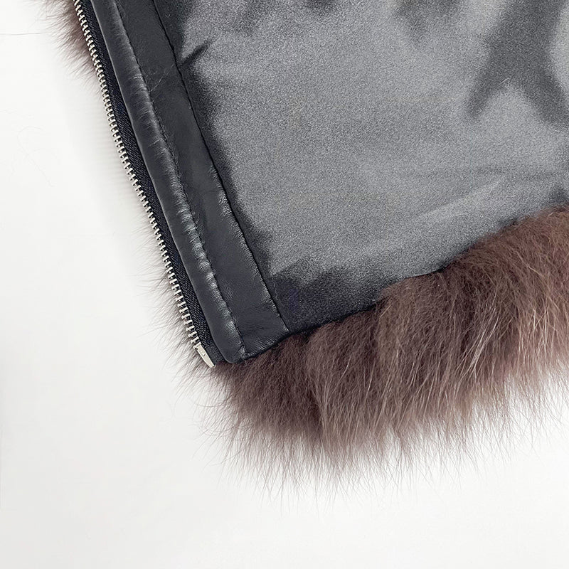 Real Fox Fur Women's Fashion Shawl - Janefur