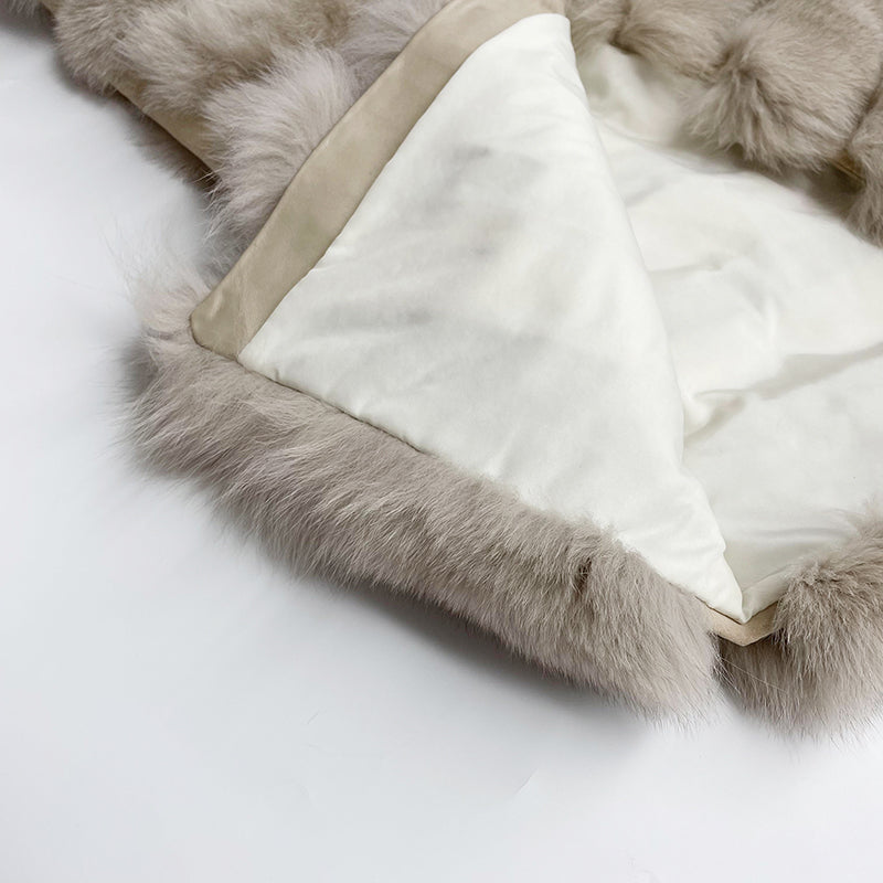 Winter Women Fox Fur Gilet Warm Long Soft Comfortable Outwear Vest For Female - Janefur