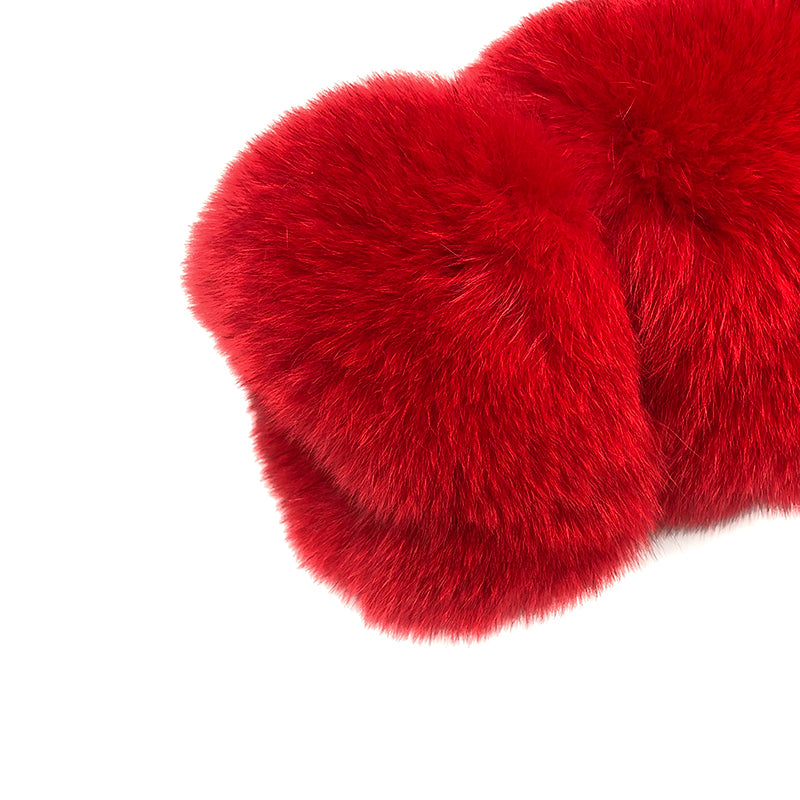 Fashion Short Genuine Fox Fur Coat Women's Winter Hooded Jacket - Janefur