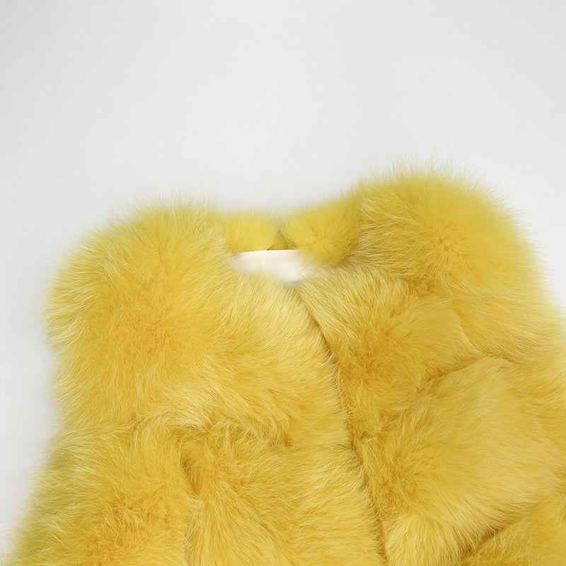 Fashion Autumn And Winter Sleeveless Fox Fur Women's Vest - Janefur
