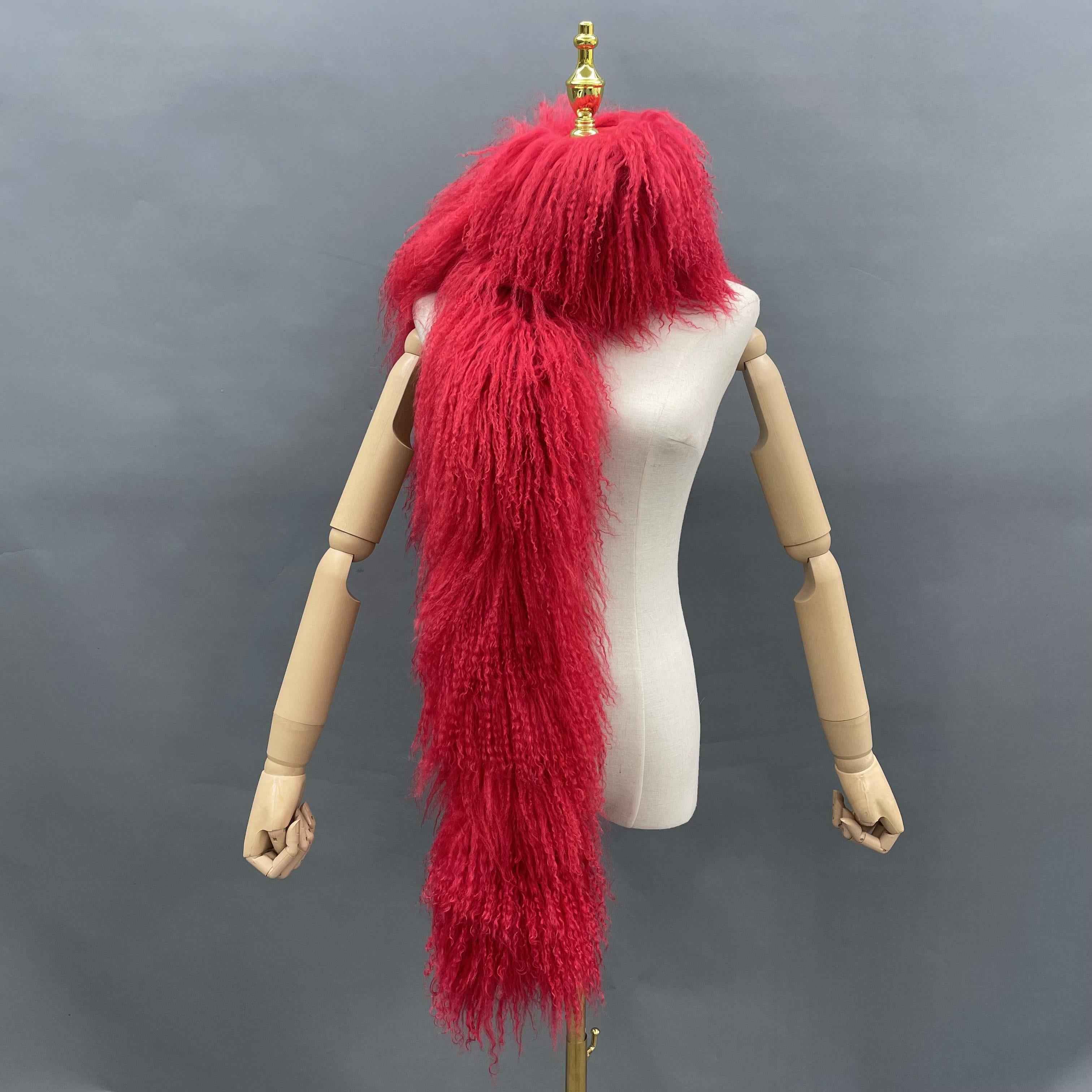 Women's Luxurious Tibetan Lamb Wool Scarf - Winter Fashion Accessory