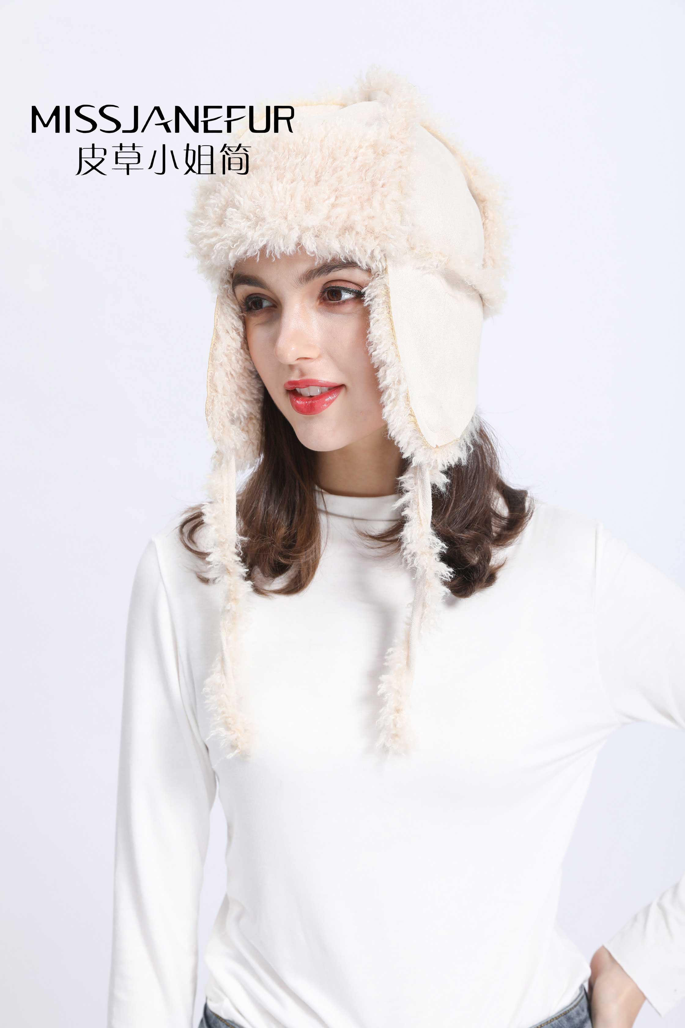Missjanefur Faux Lamb Fur Skull Caps - Janefur
