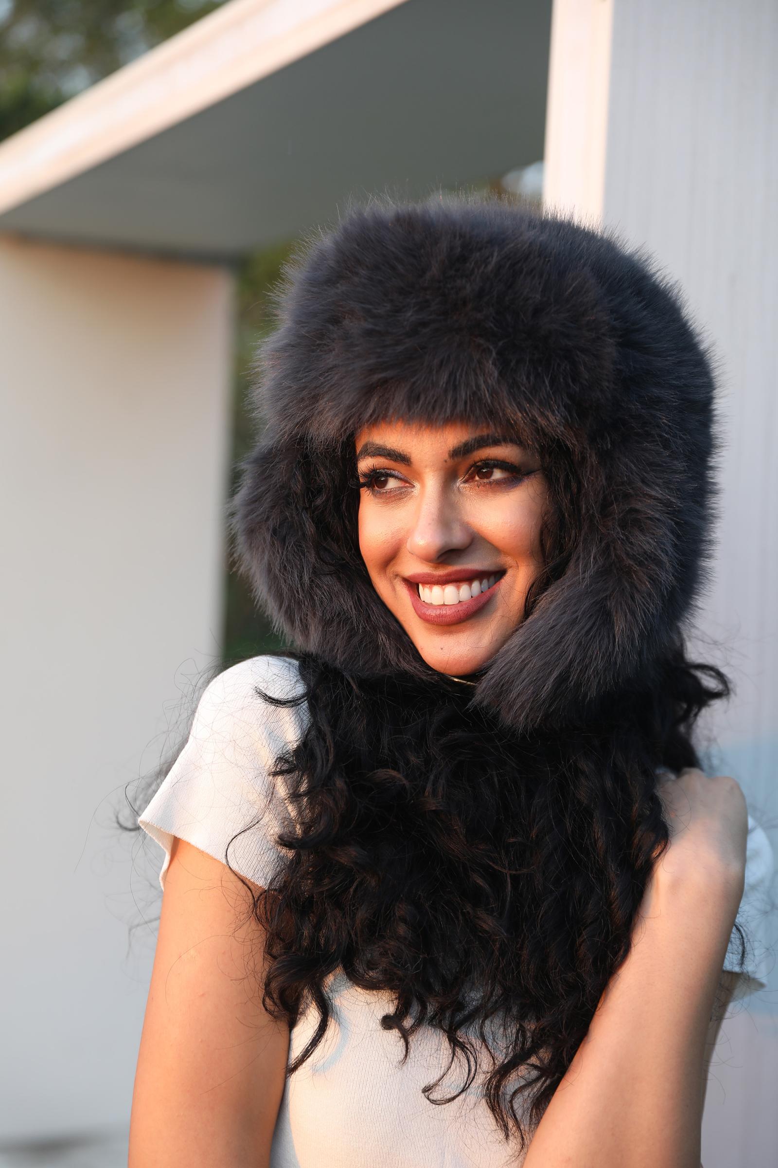 Eco-Friendly Fur Ushanka Trendy Warm and Windproof Hat - Janefur
