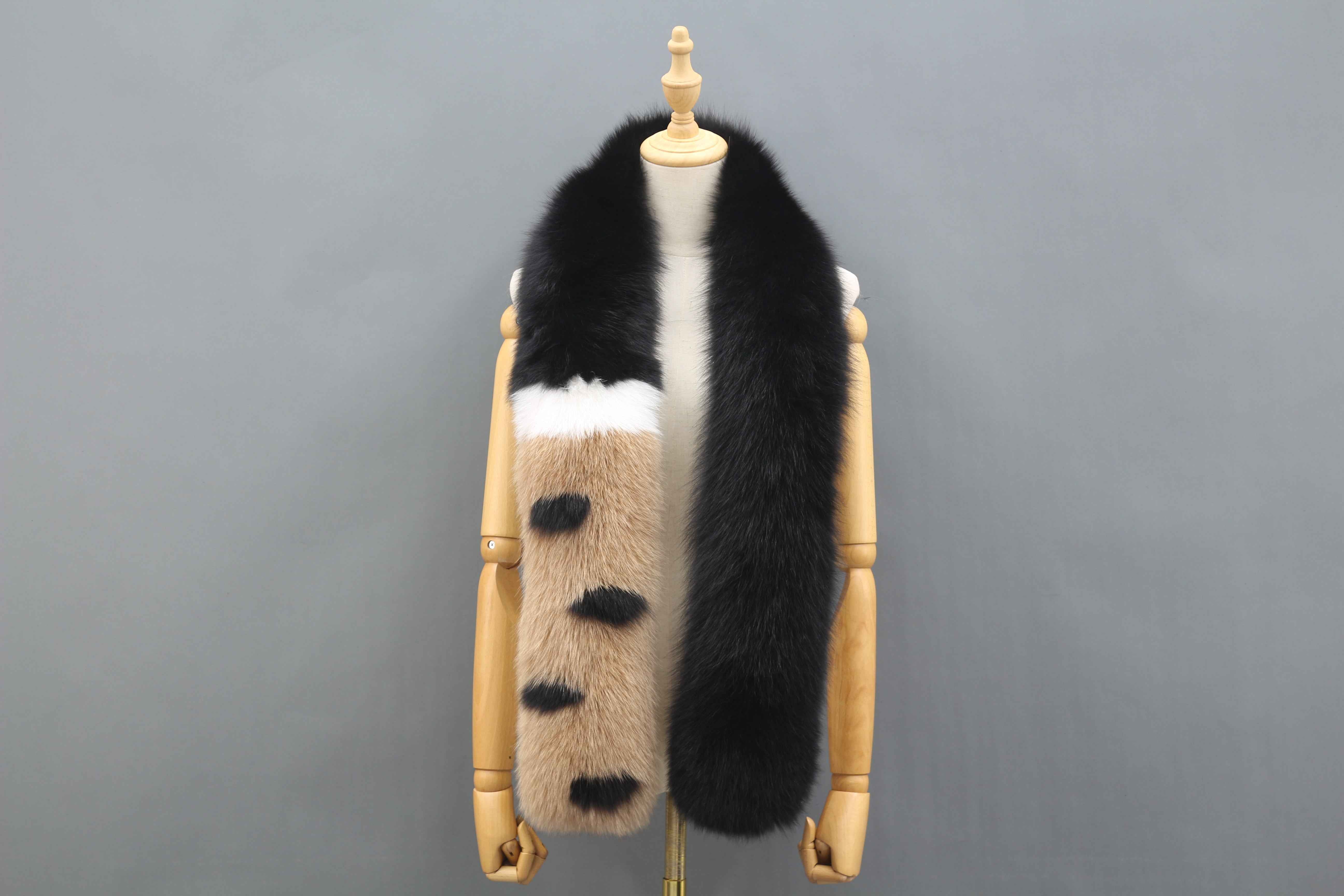Women's Luxurious Fox Fur Scarf - Winter Fashion Accessory 11 F