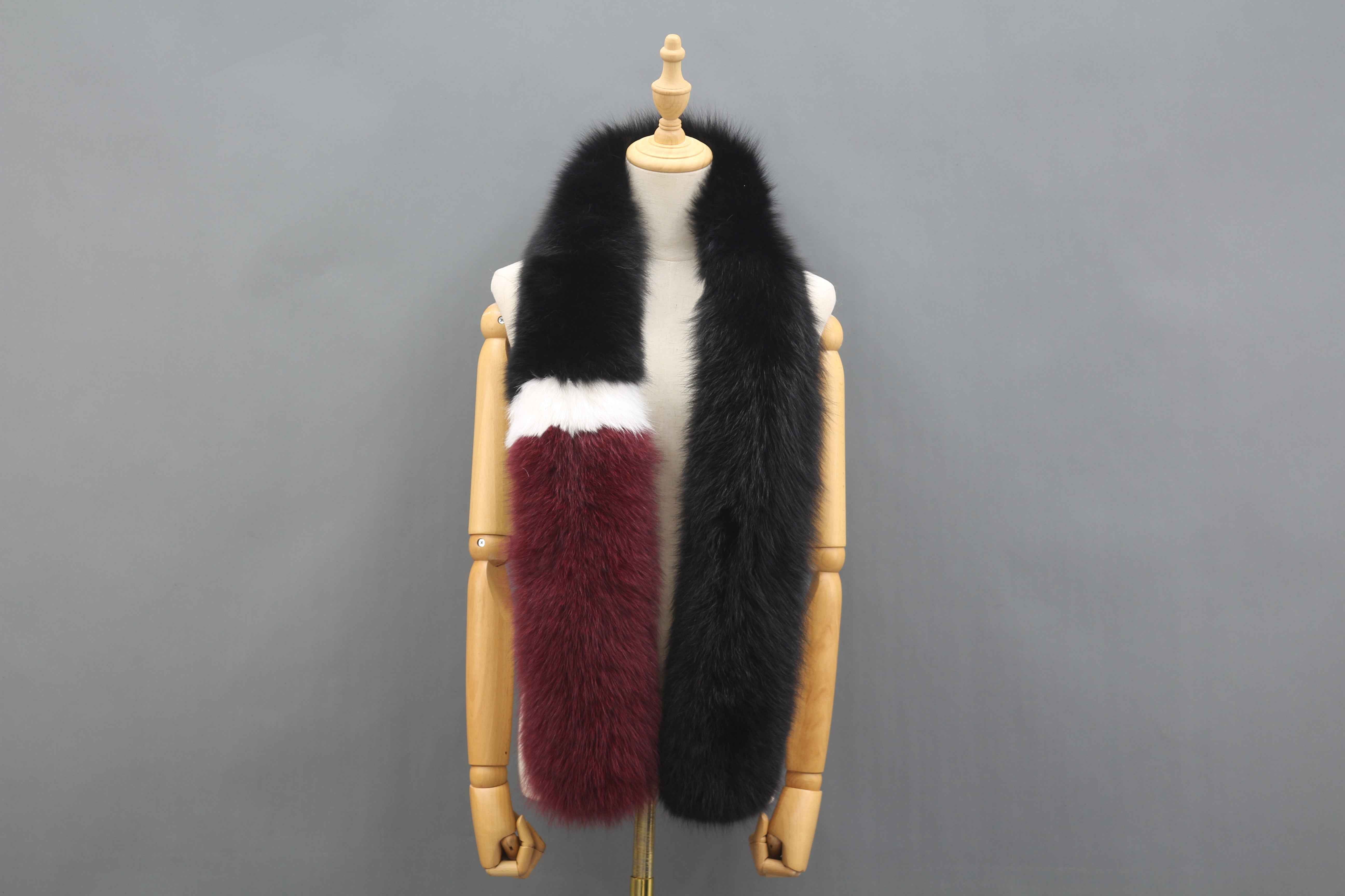 Women's Luxurious Fox Fur Scarf - Winter Fashion Accessory 13 F