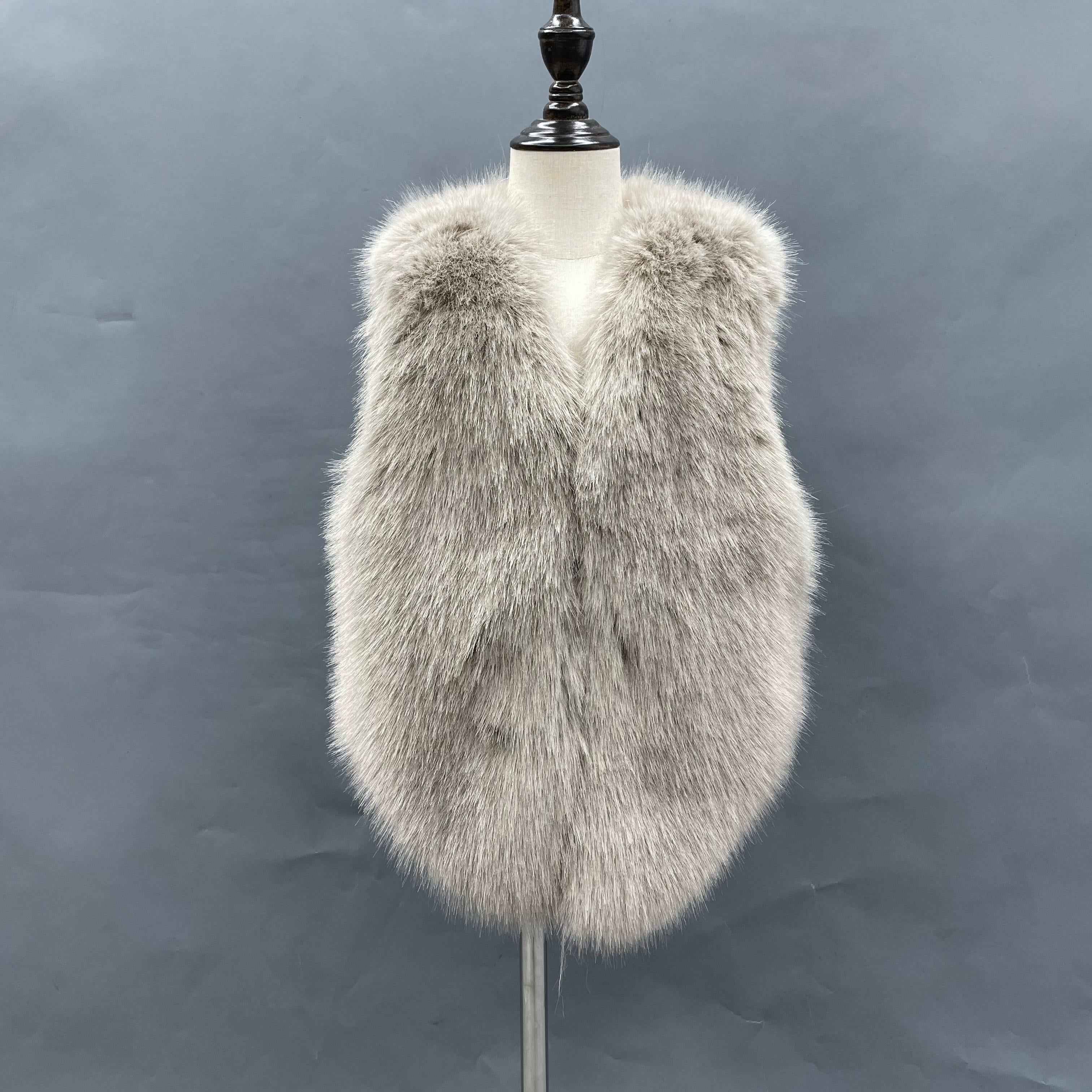 Baby Autumn Winter Vest Waistcoat Children Fur Vest Boys Girls Kids Faux Fur Vest