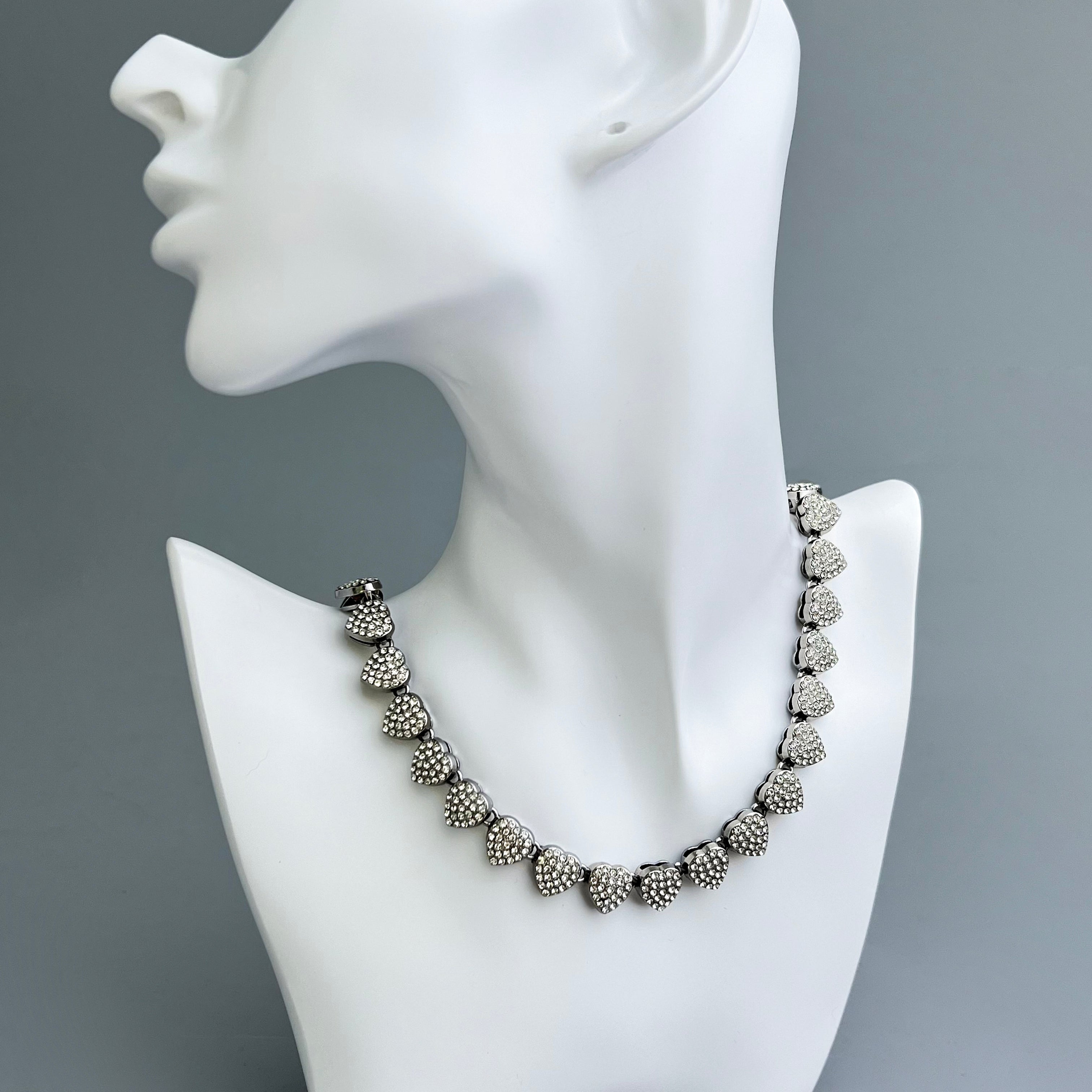 Love Heart Necklace Unisex Shiny Casual Style - Janefur