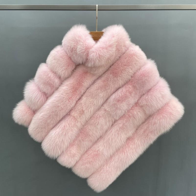 Real Fox Fur Women's Fashion Shawl - Janefur