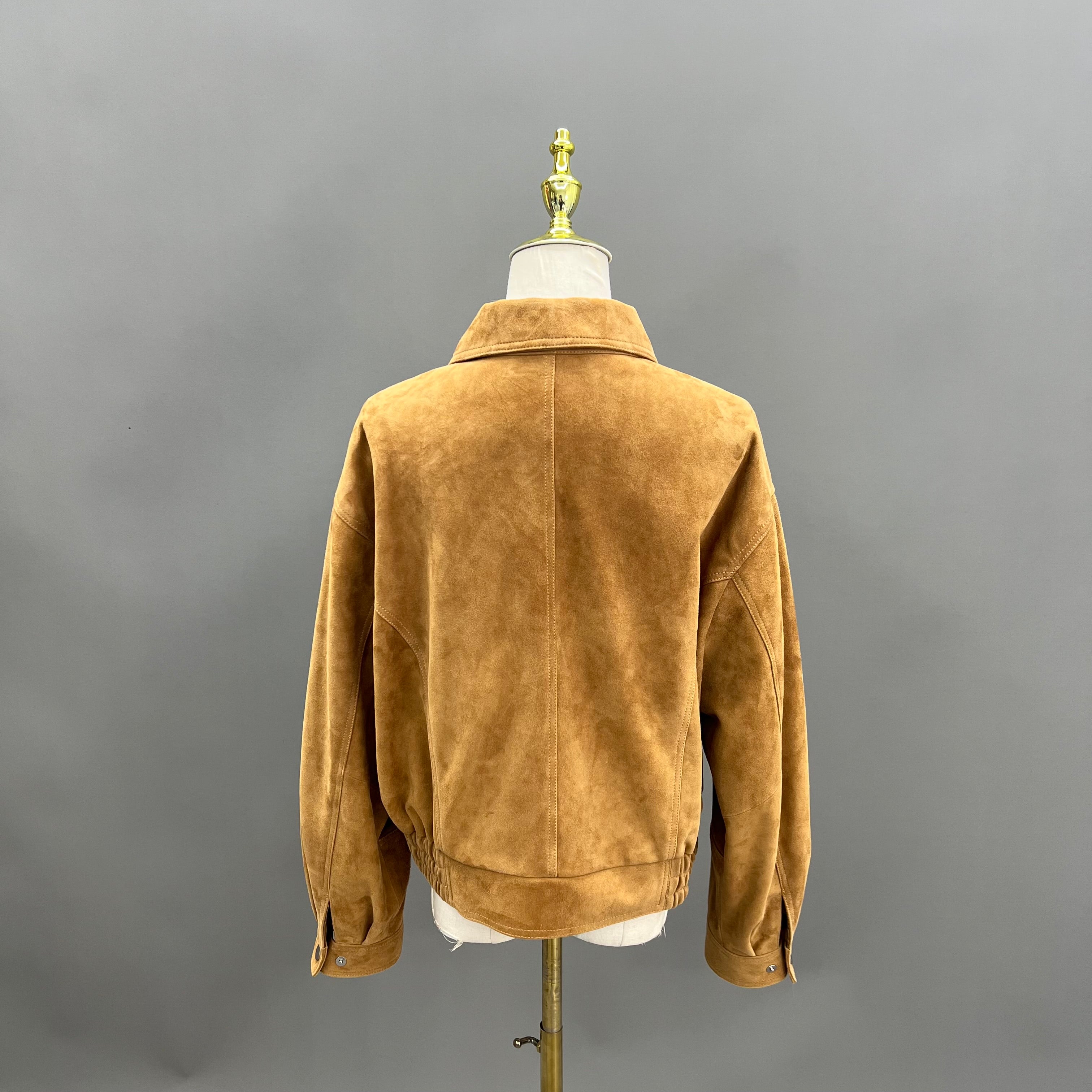 New Arrival! Premium Suede Leather Jacket - Timeless Style & Unmatched Comfort - Janefur