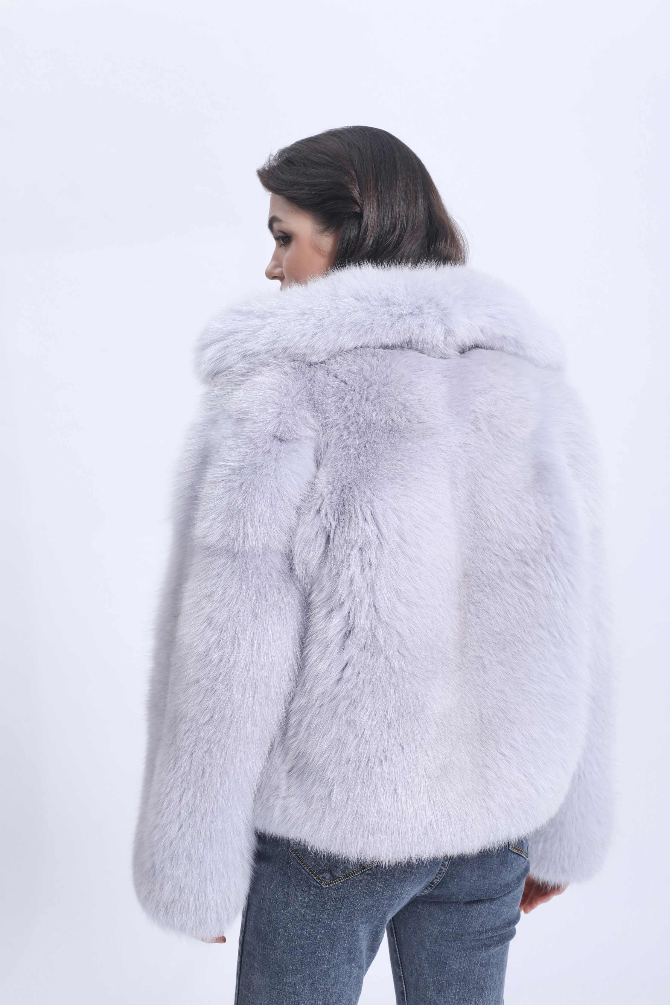 New Arrival Thick Warm Winter Real Fox Fur Jacket Women Fluffy Wholesale Fur Coat - Janefur